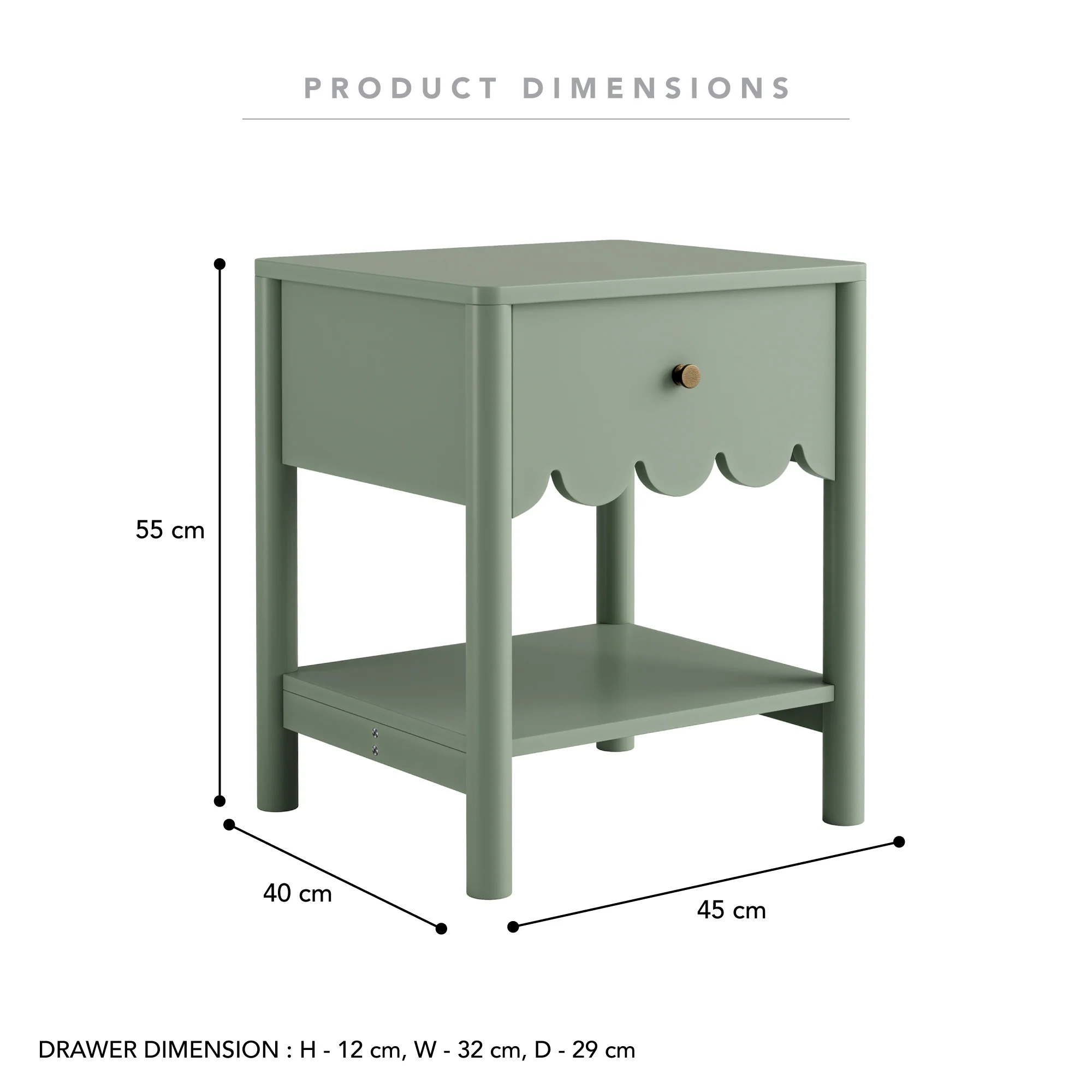 Sally Bedside Table Sage (Set of 2) - Image 3