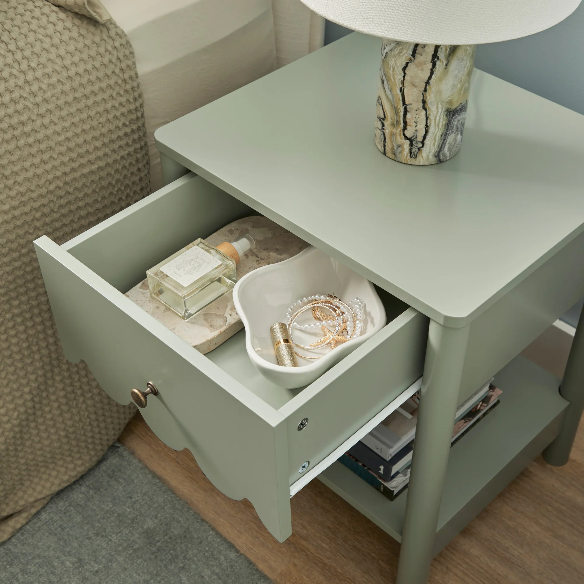 Sally Bedside Table Sage (Set of 2) - Image 6