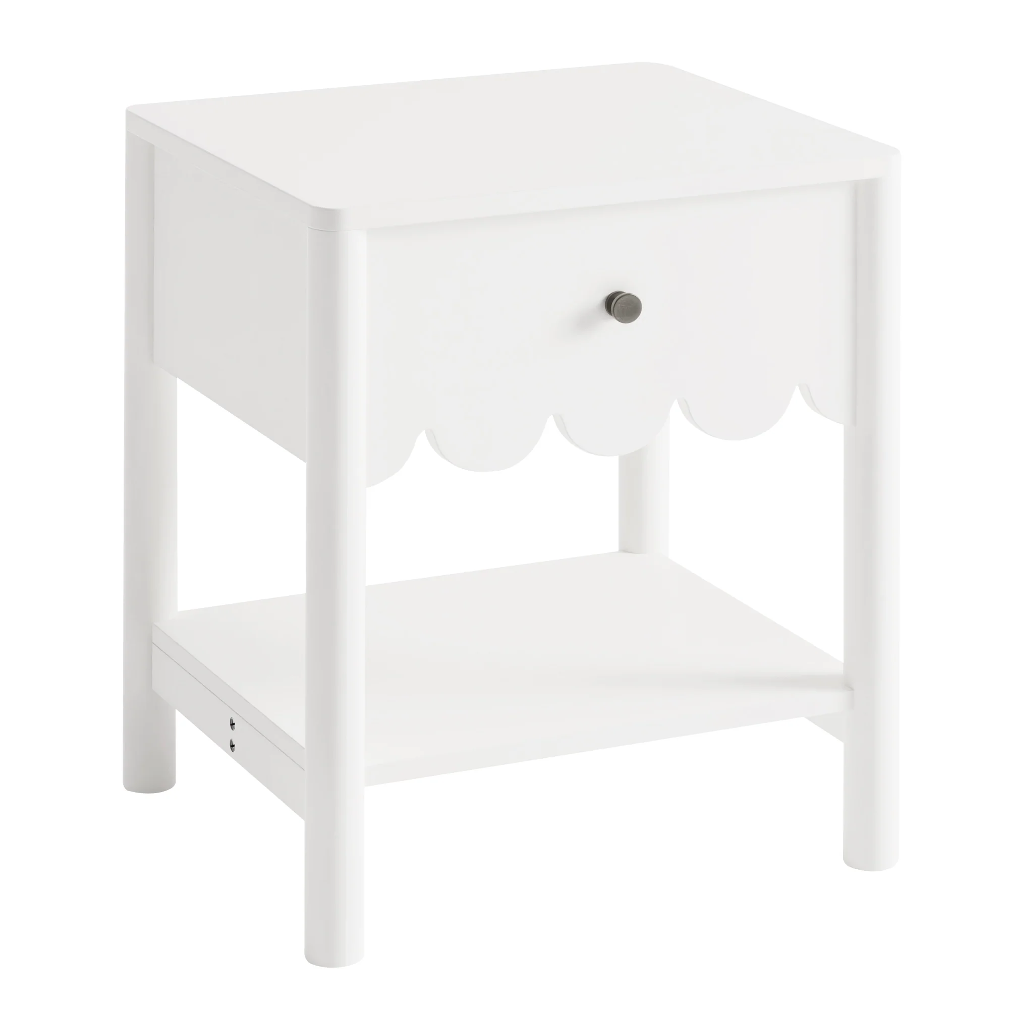 Sally Bedside Table White - Image 2