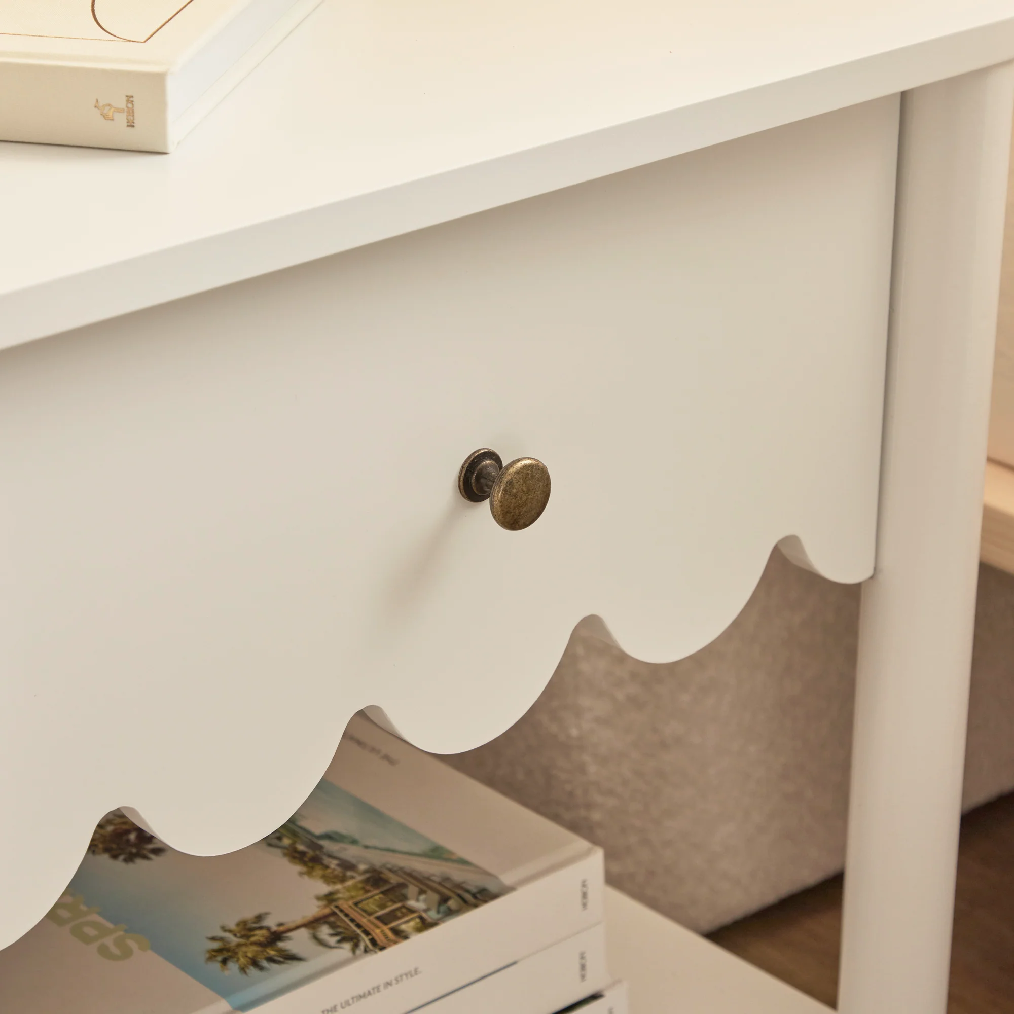 Sally Bedside Table White - Image 4