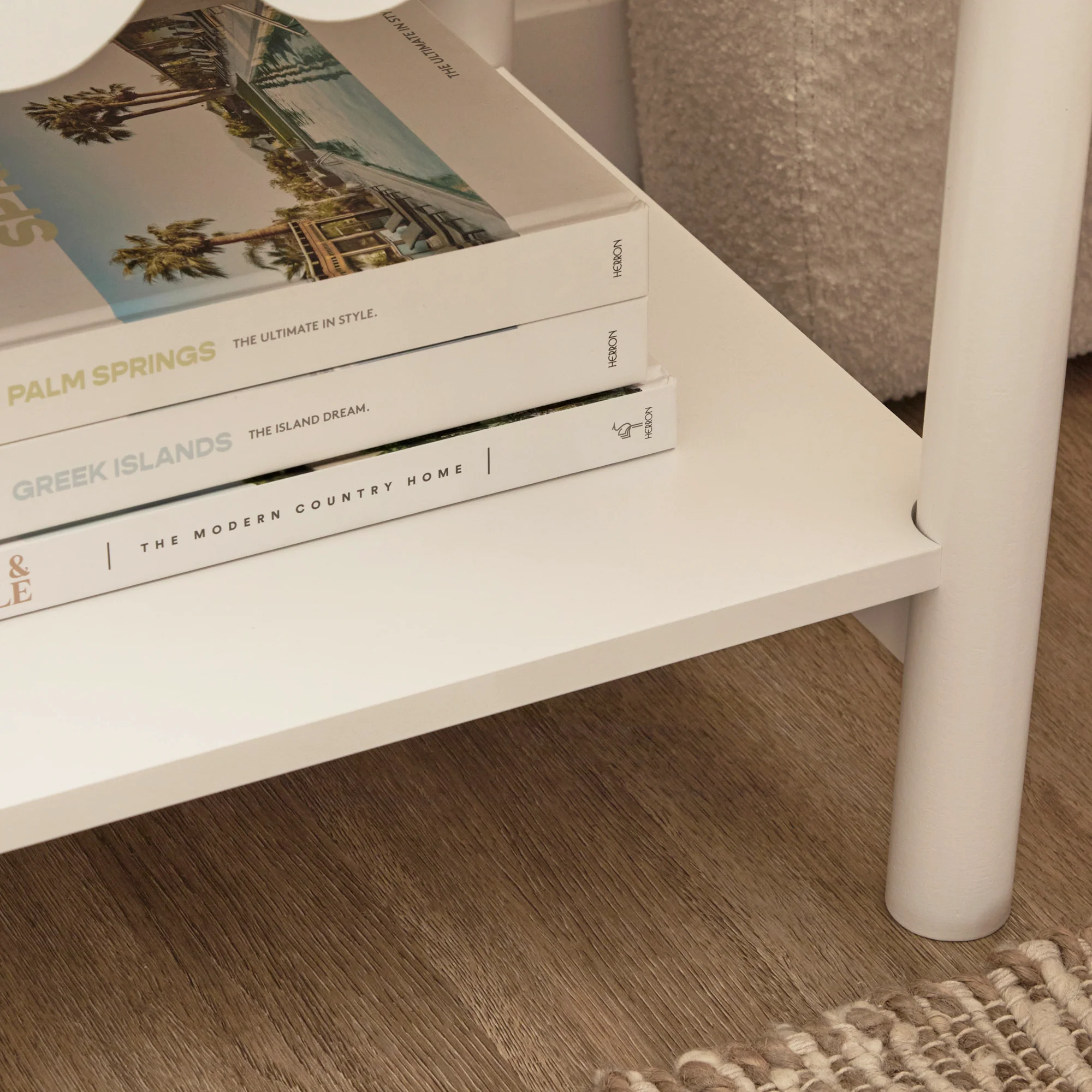 Sally Bedside Table White - Image 8