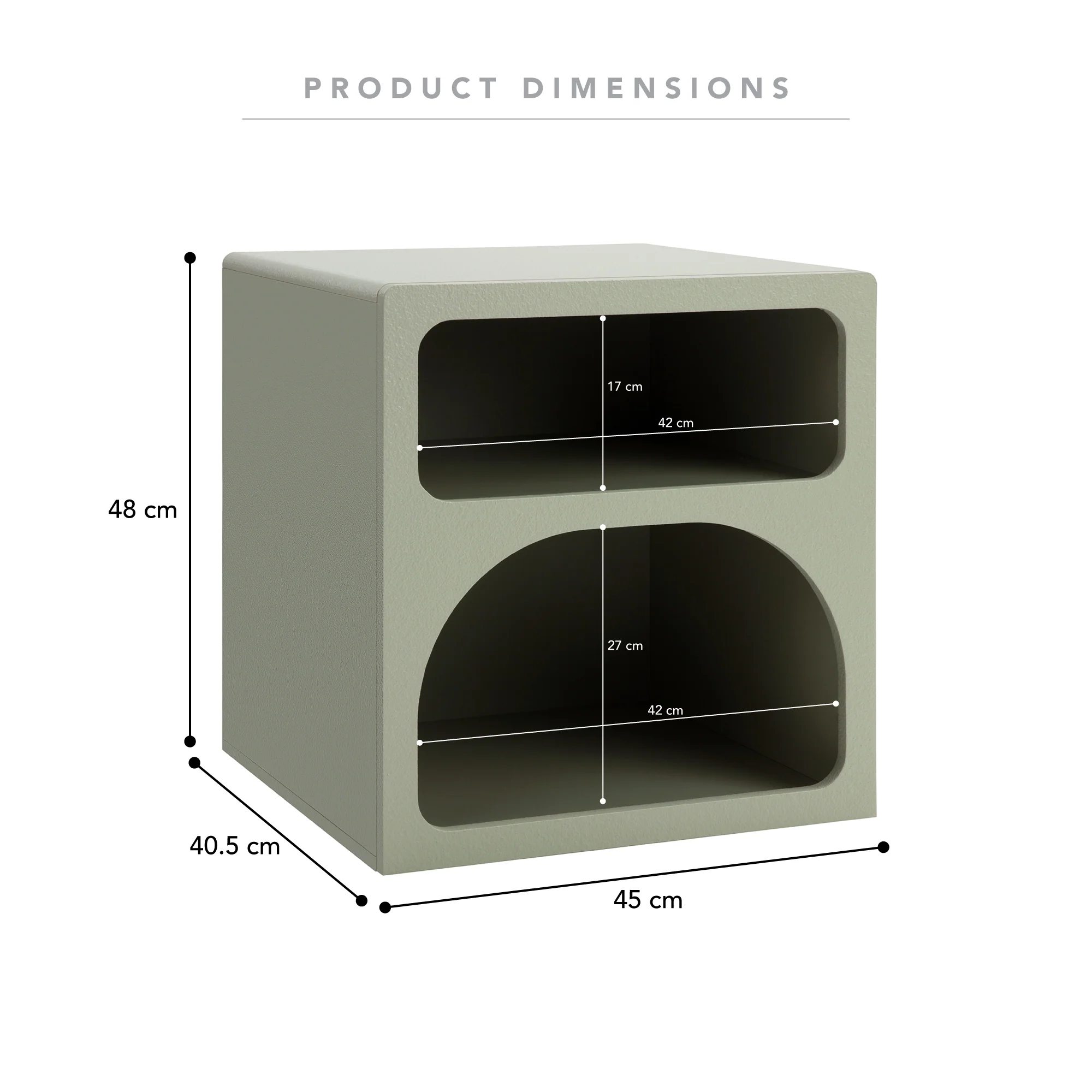 Santorini Bedside Table Green (Set of 2) - Image 3