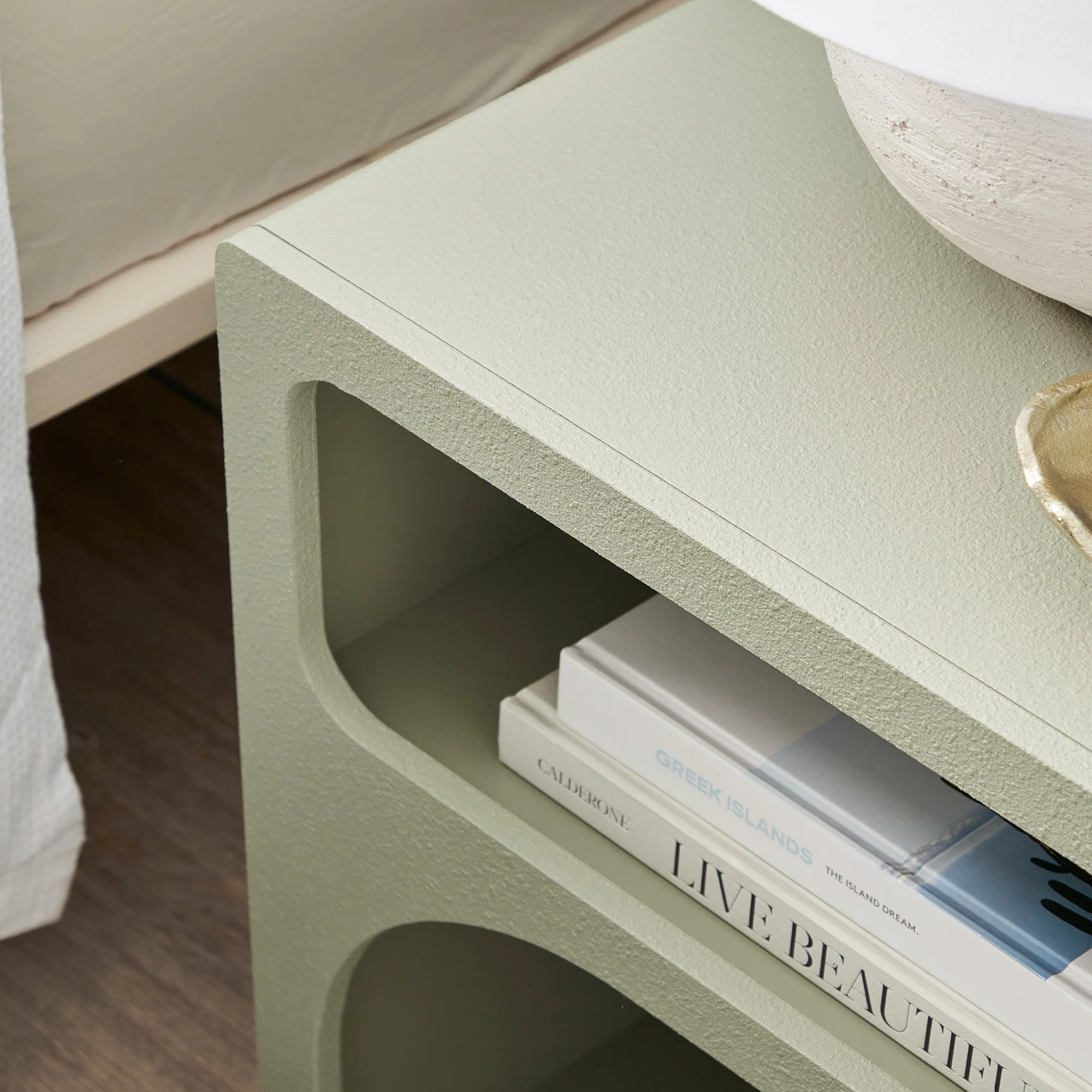 Santorini Bedside Table Green (Set of 2) - Image 5