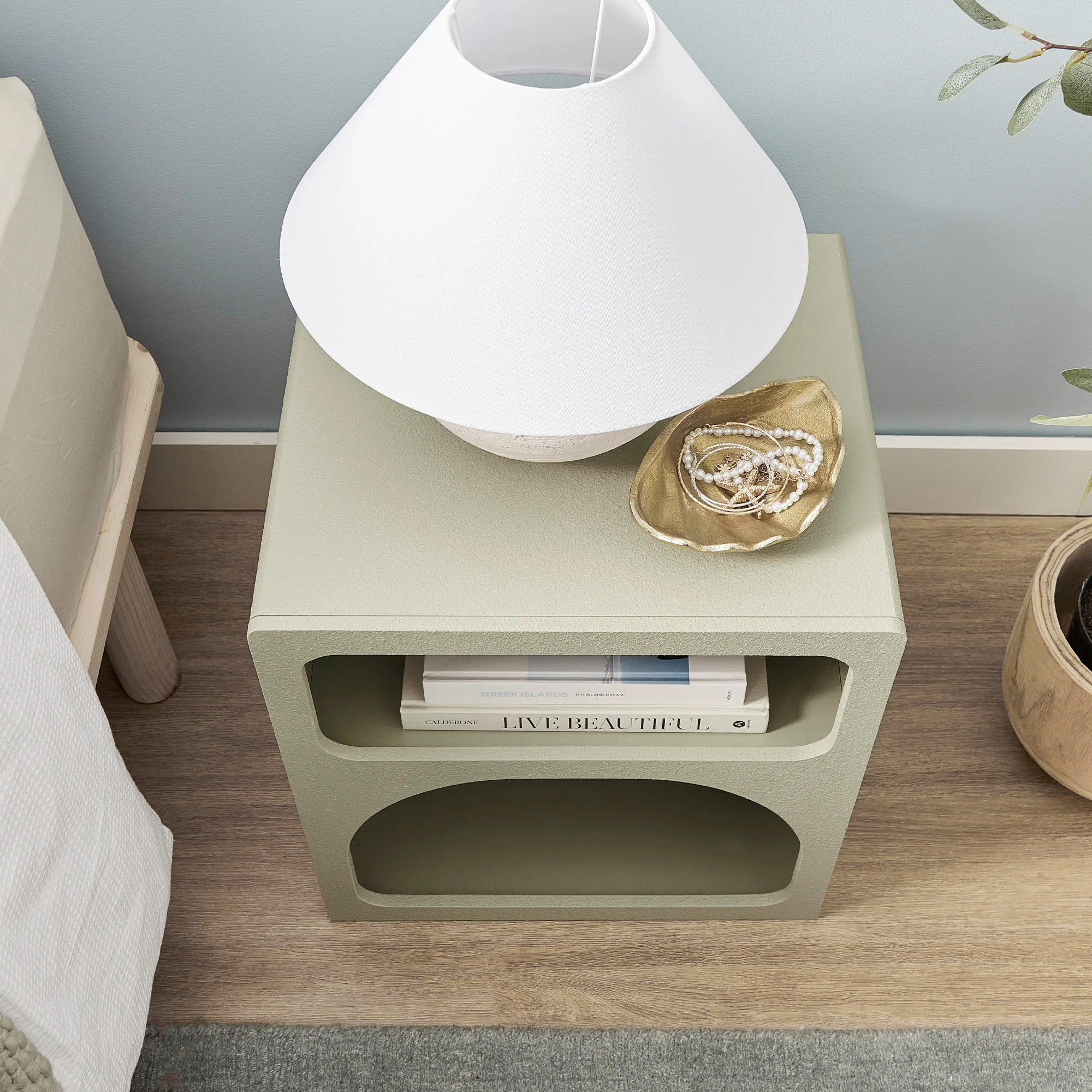 Santorini Bedside Table Green (Set of 2) - Image 7