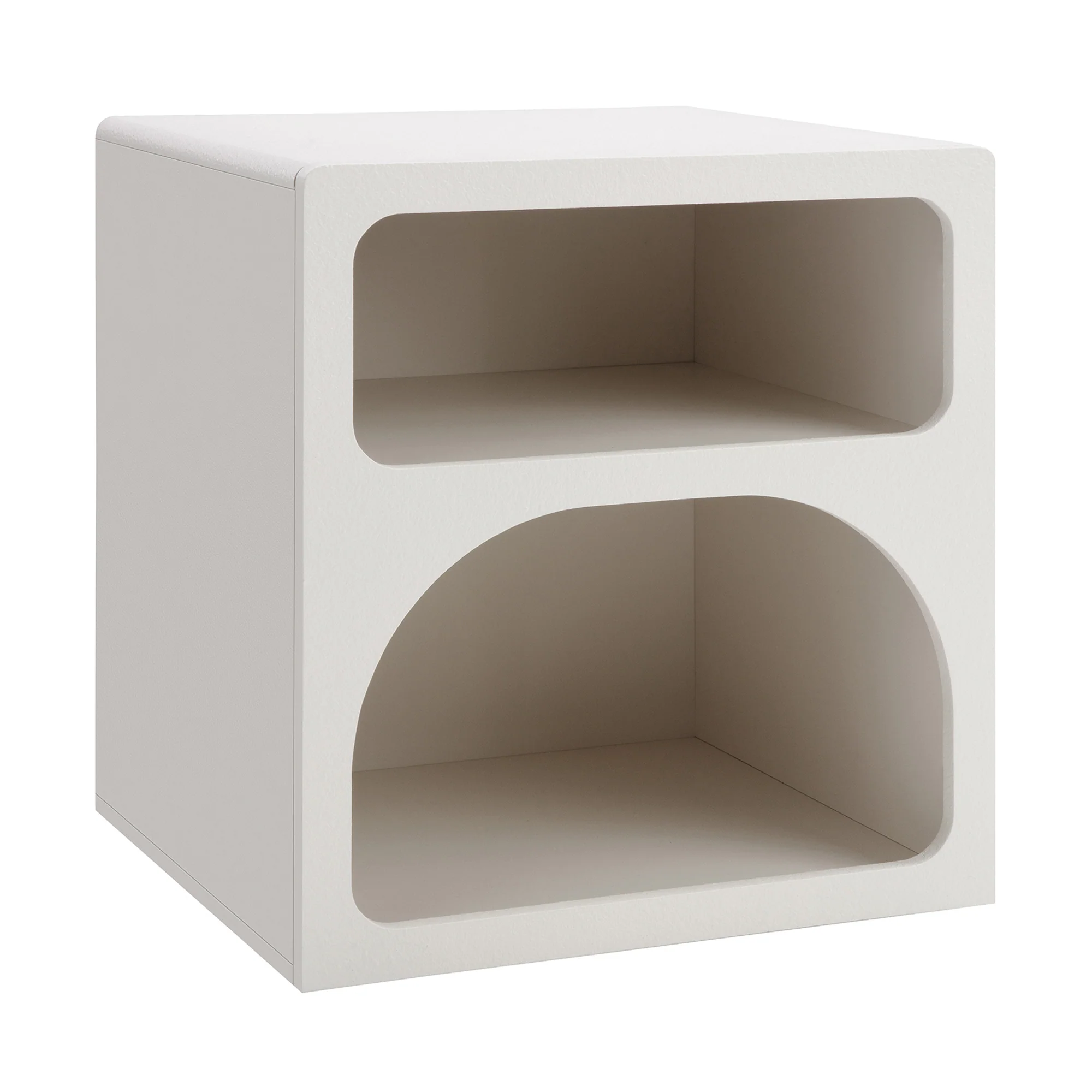 Santorini Bedside Table Off-White - Image 2