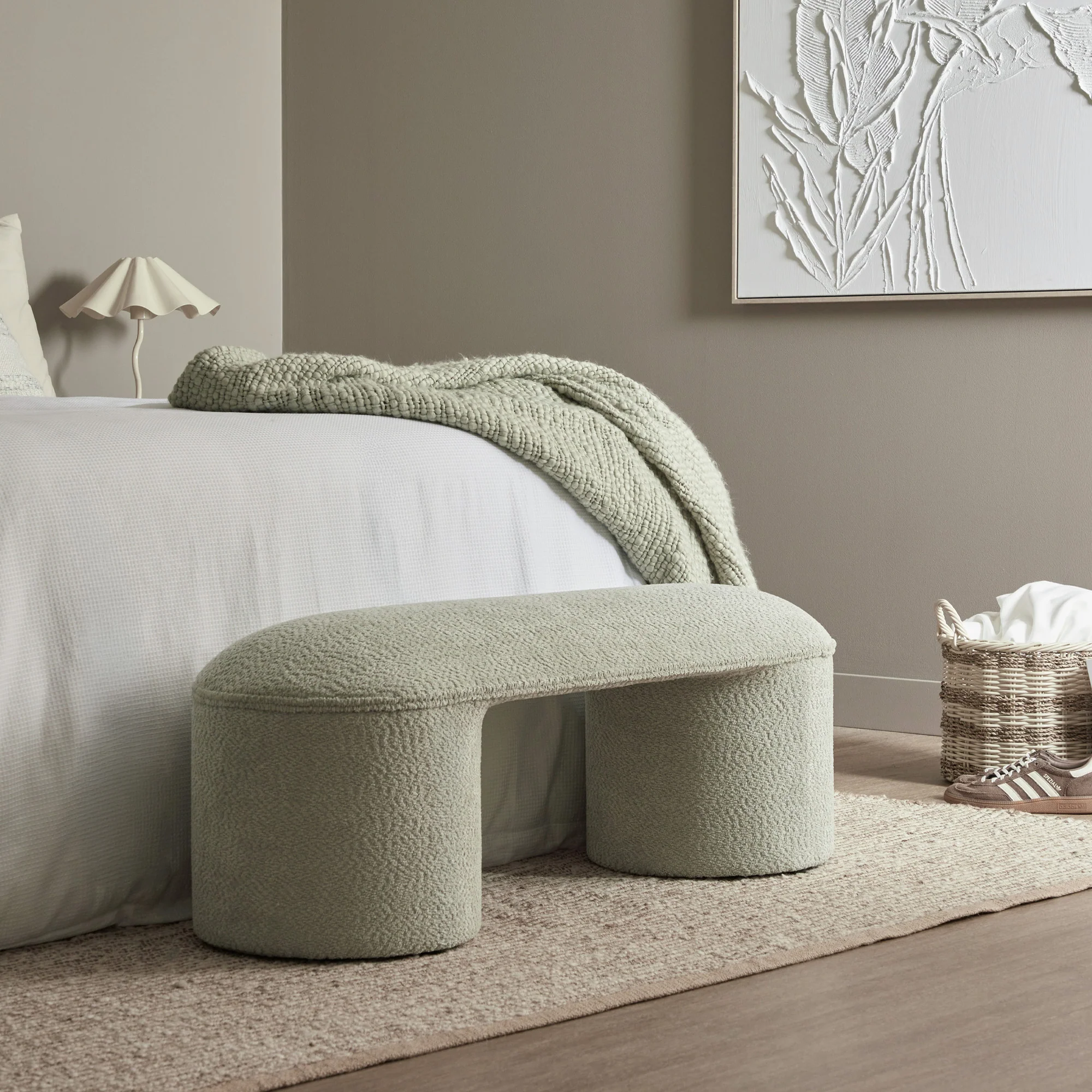Sarah Ottoman Bench Sage - Image 7