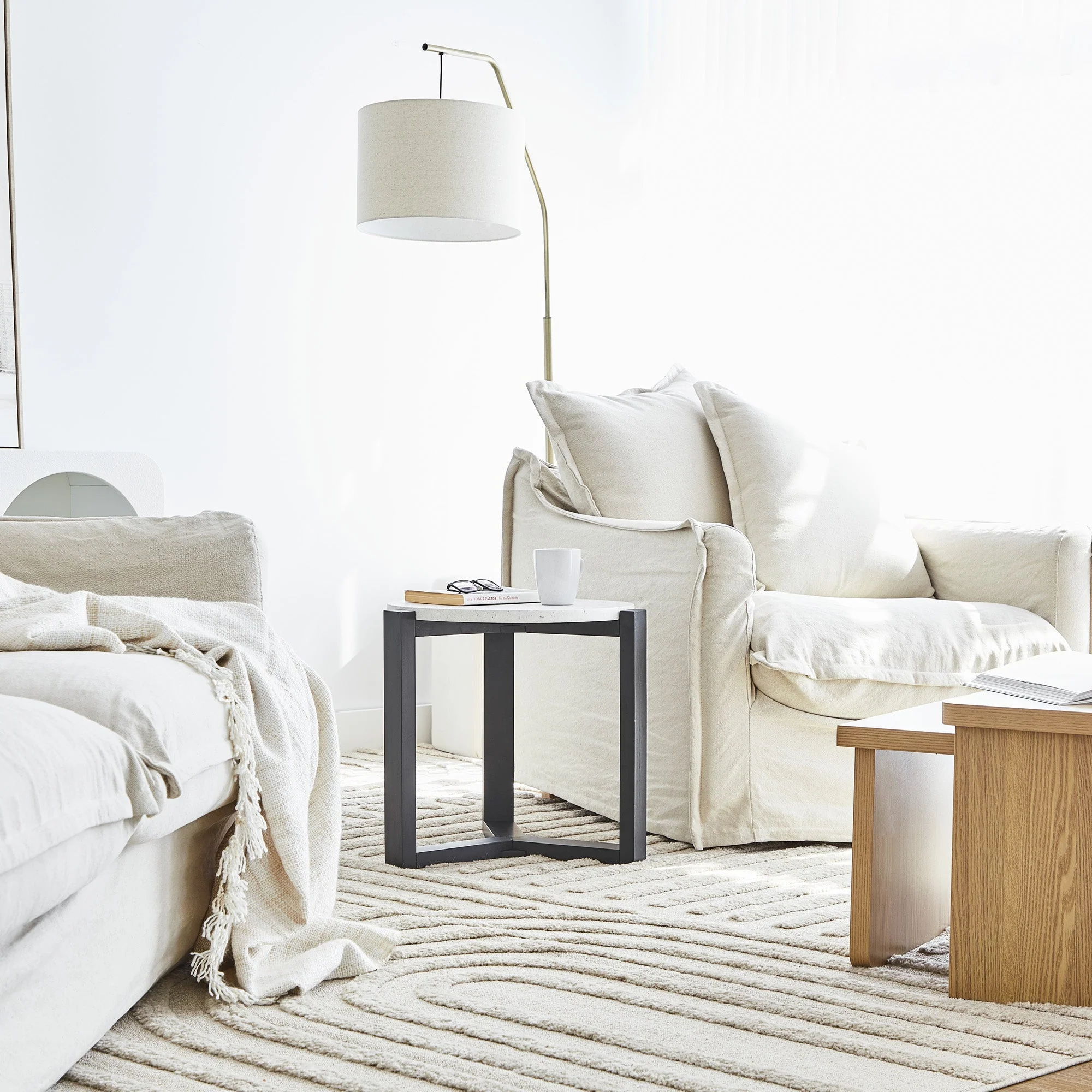 Sass Terrazzo Side Table Black - Image 6