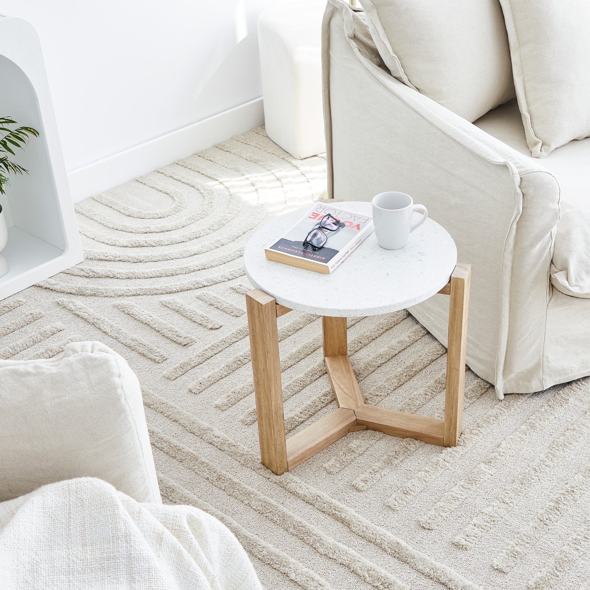 Sass Terrazzo Side Table Natural - Image 5