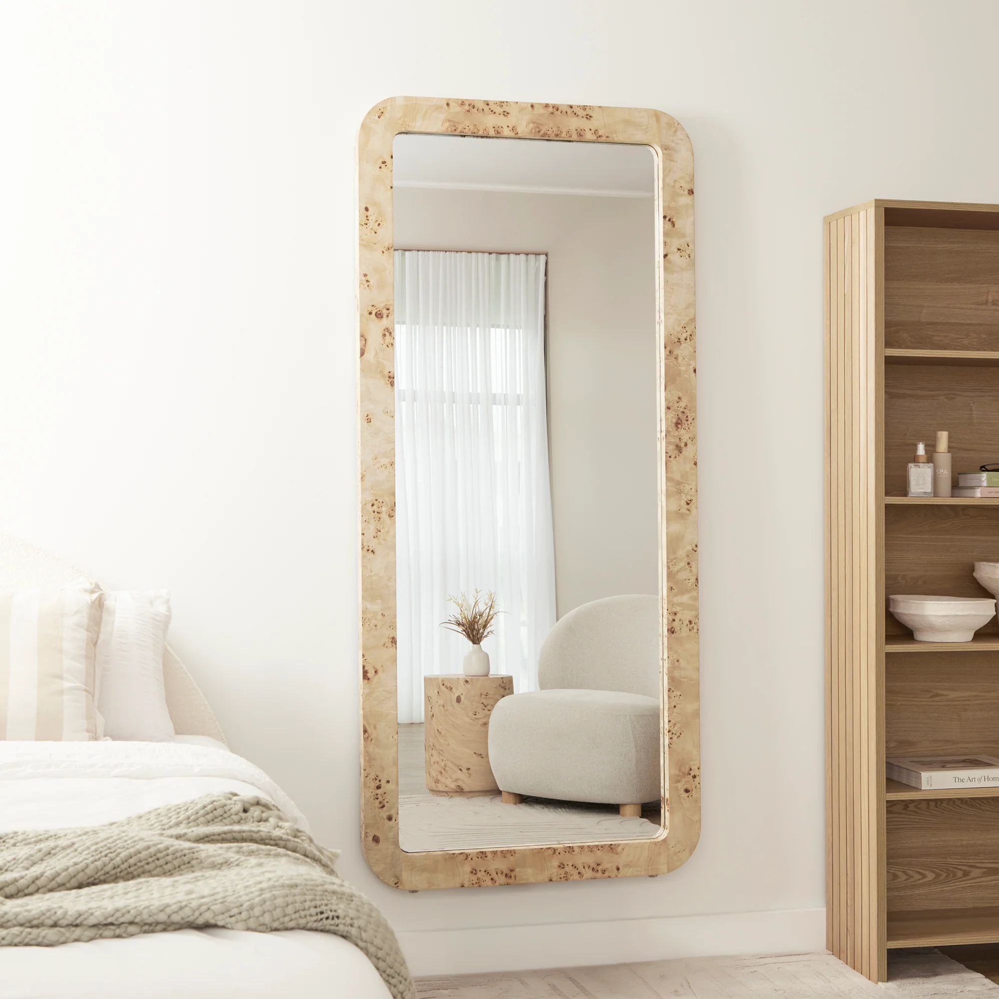Sebastian 180cm Rectangle Mirror Burl - Image 5