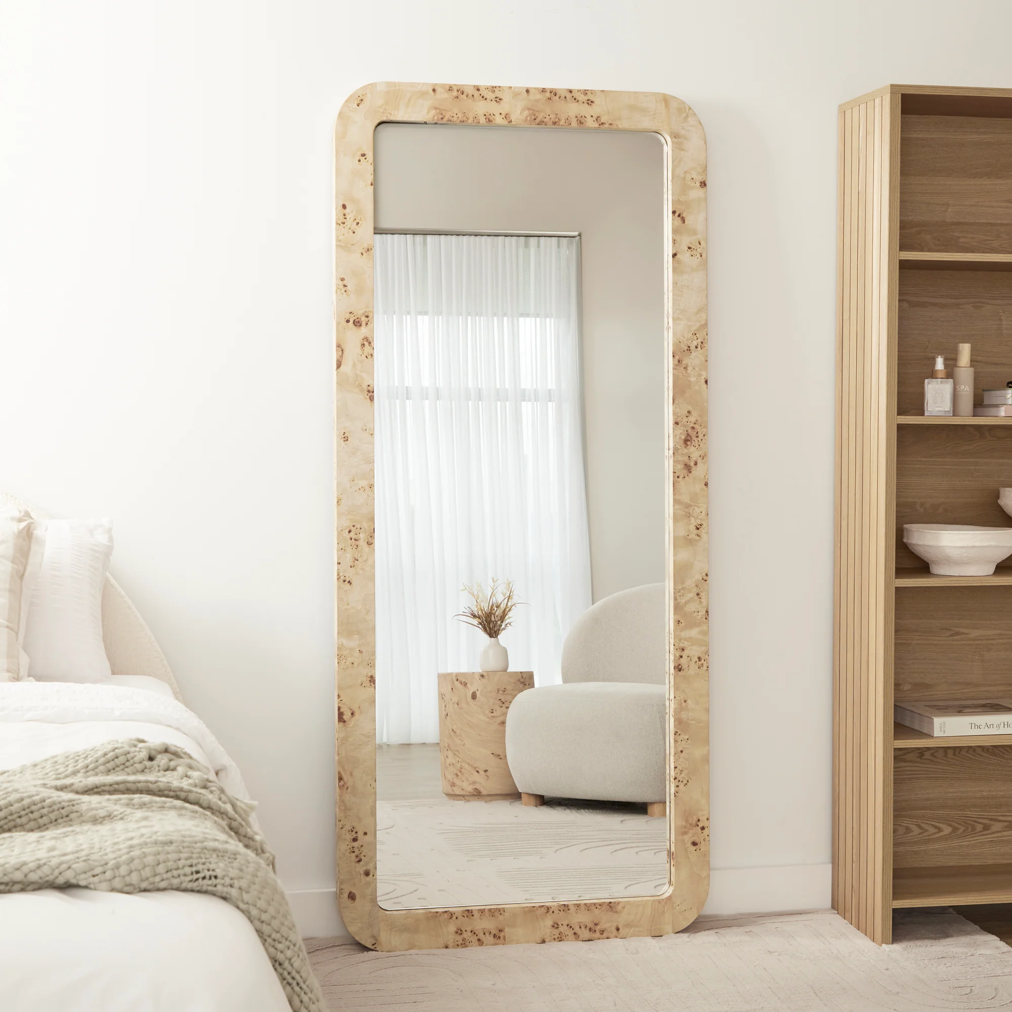 Sebastian 180cm Rectangle Mirror Burl - Image 6