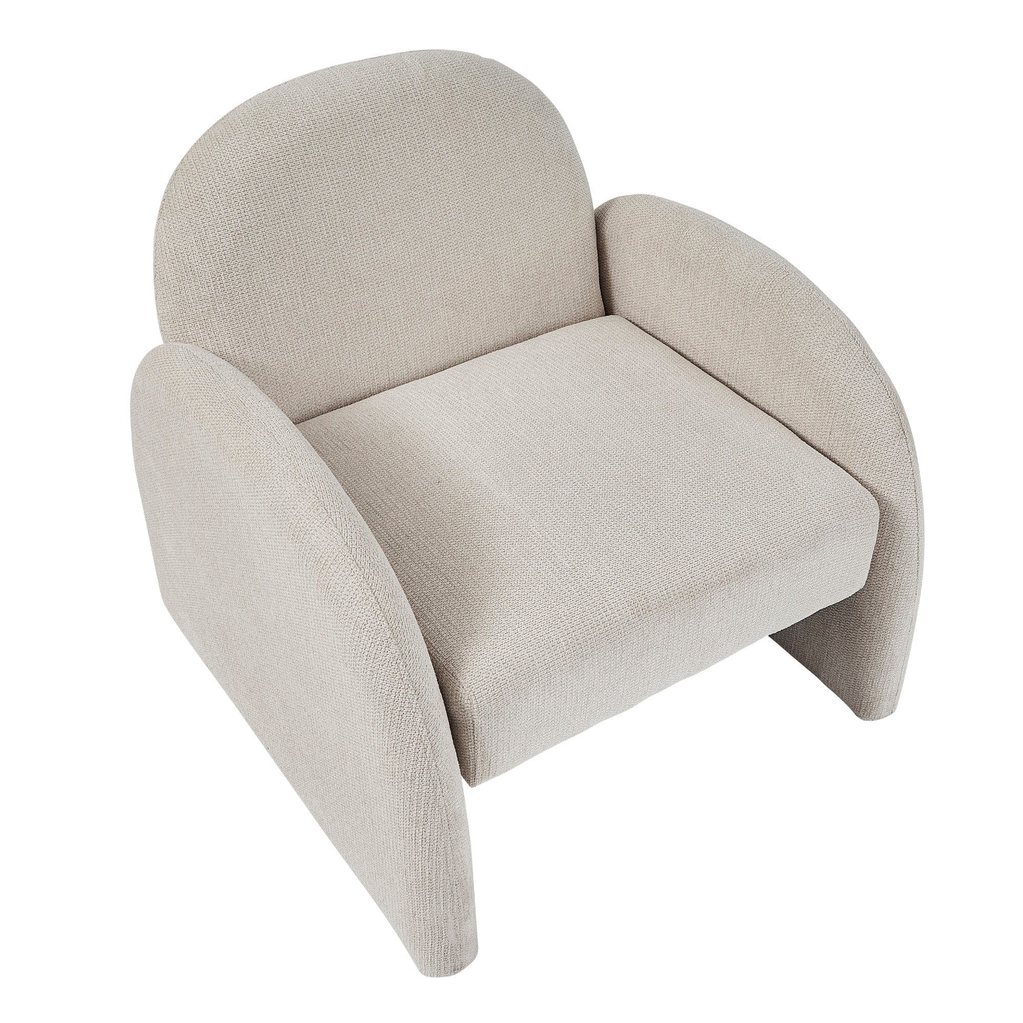 Selene Arched Armchair Cream - Image 12