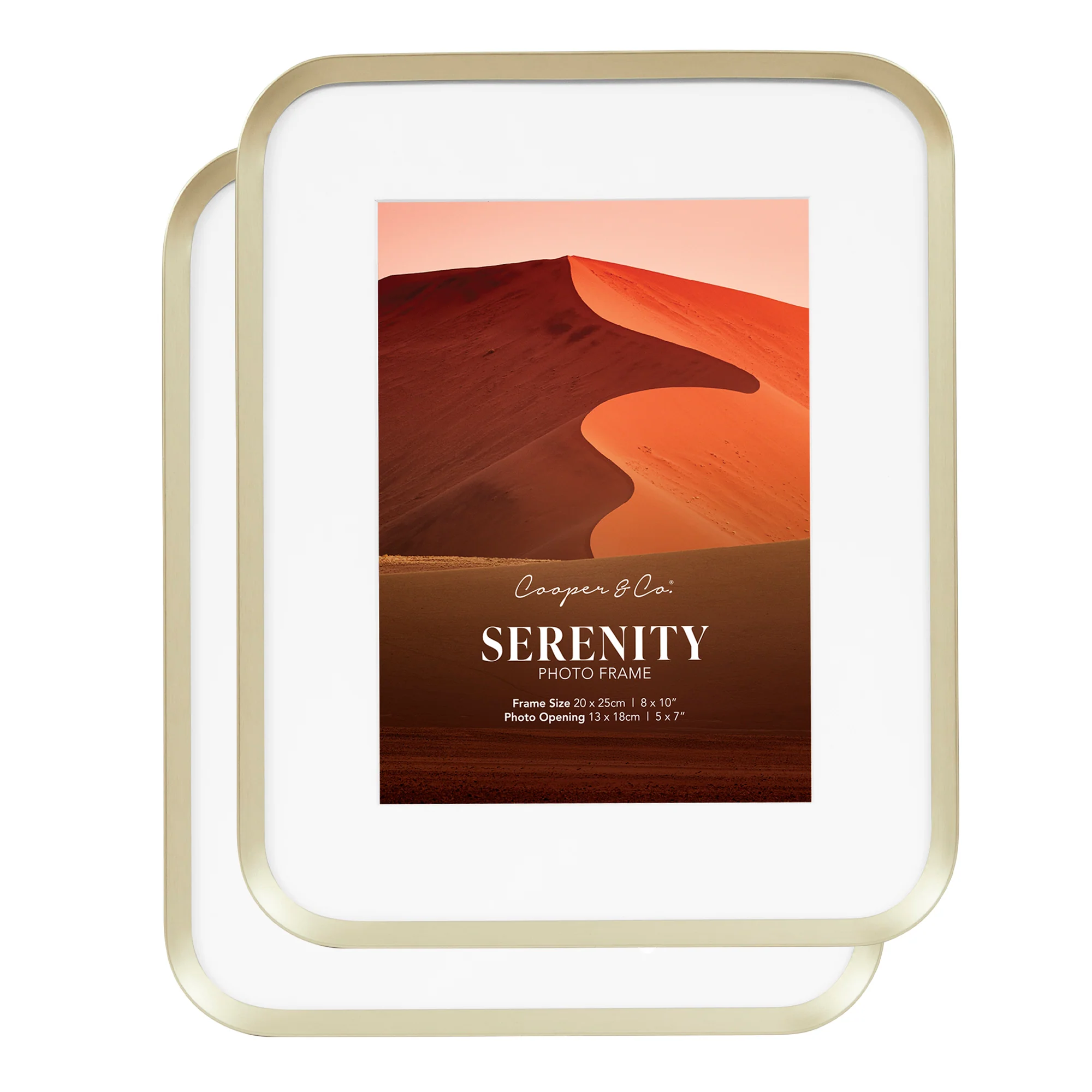 Serenity Set of 2 20x25cm Mat to 13x18cm Photo Frame - Image 13