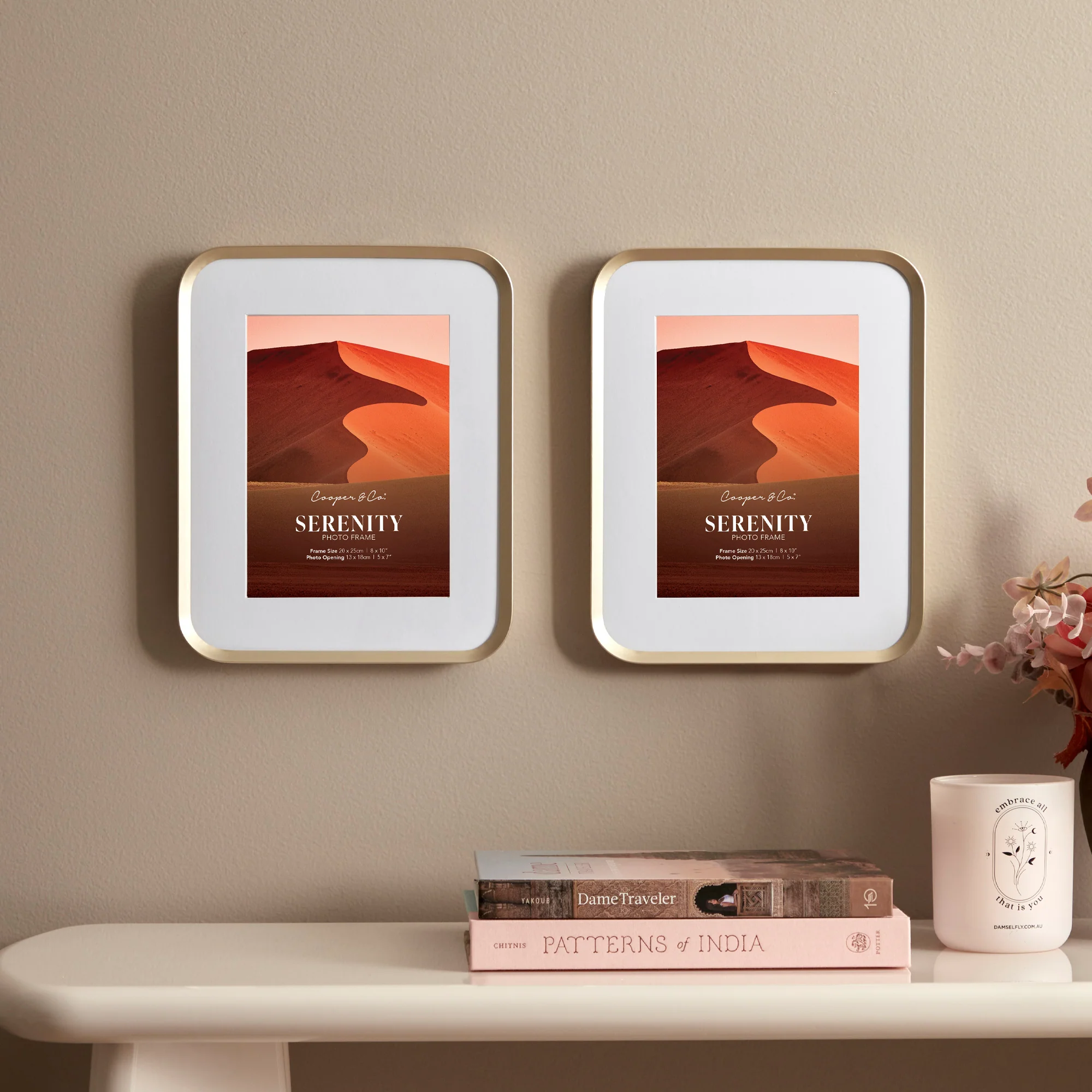 Serenity Set of 2 20x25cm Mat to 13x18cm Photo Frame - Image 14