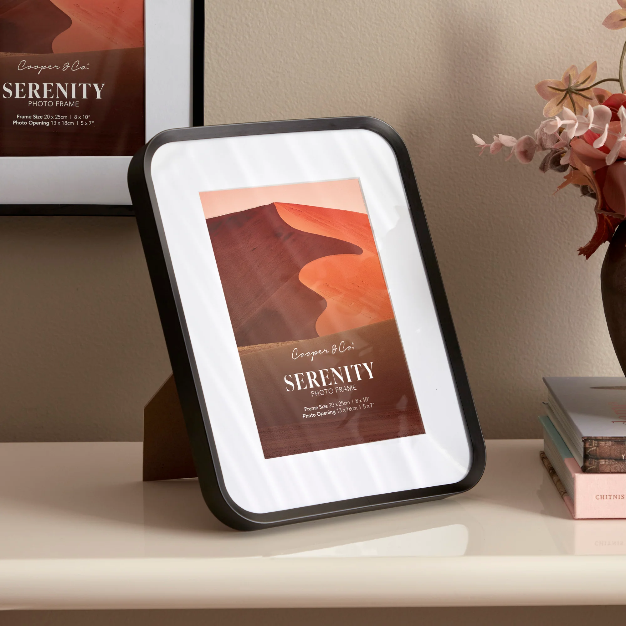 Serenity Set of 2 20x25cm Mat to 13x18cm Photo Frame - Image 4