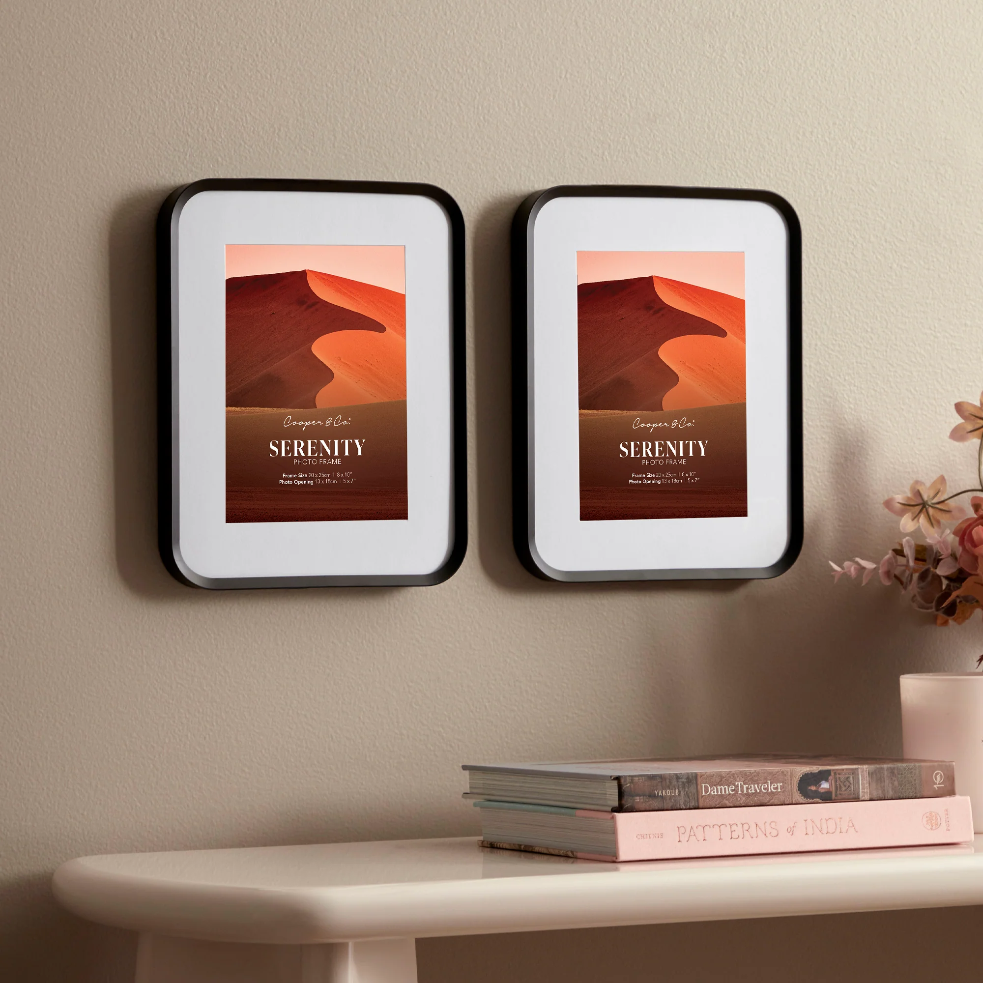 Serenity Set of 2 20x25cm Mat to 13x18cm Photo Frame - Image 5