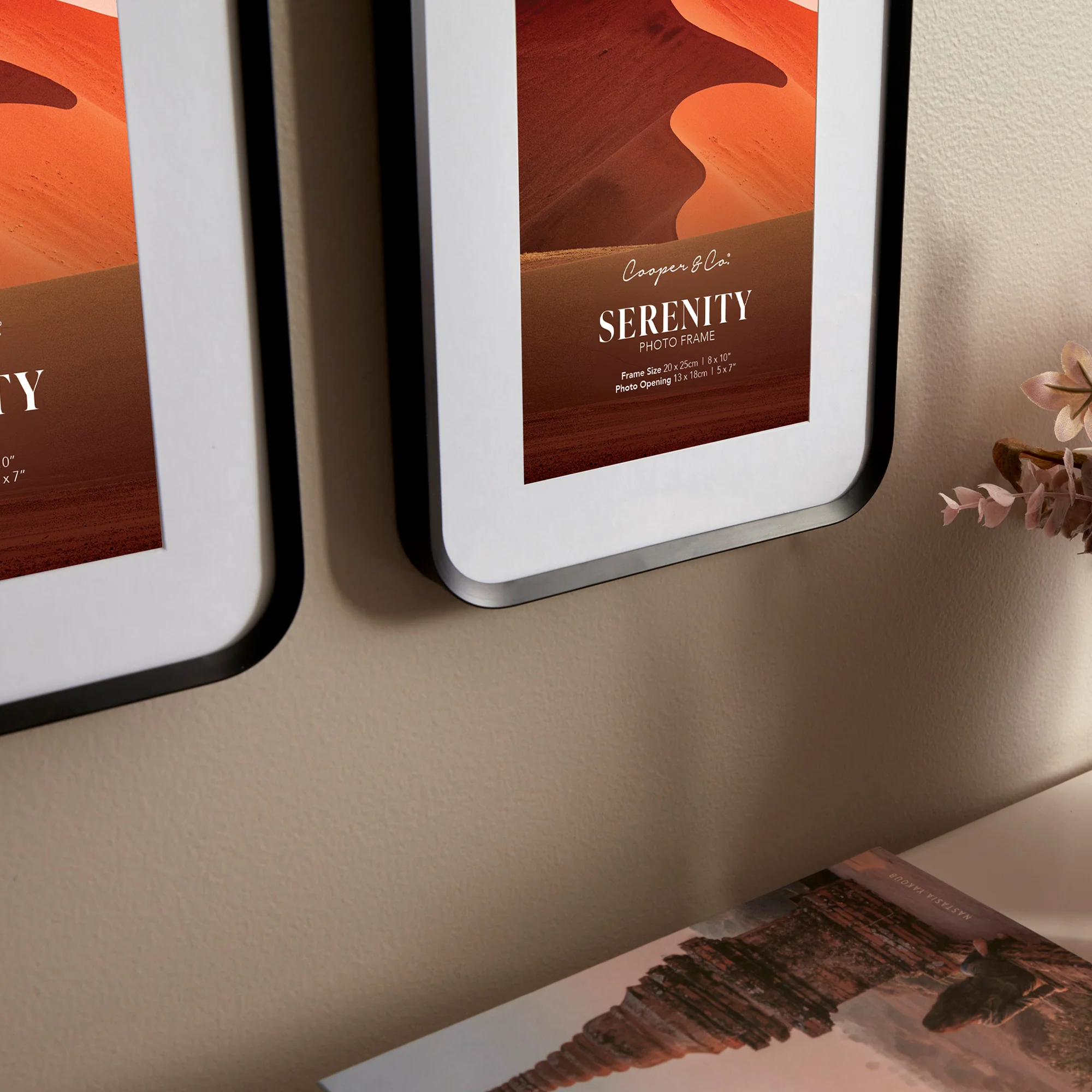 Serenity Set of 2 20x25cm Mat to 13x18cm Photo Frame - Image 6