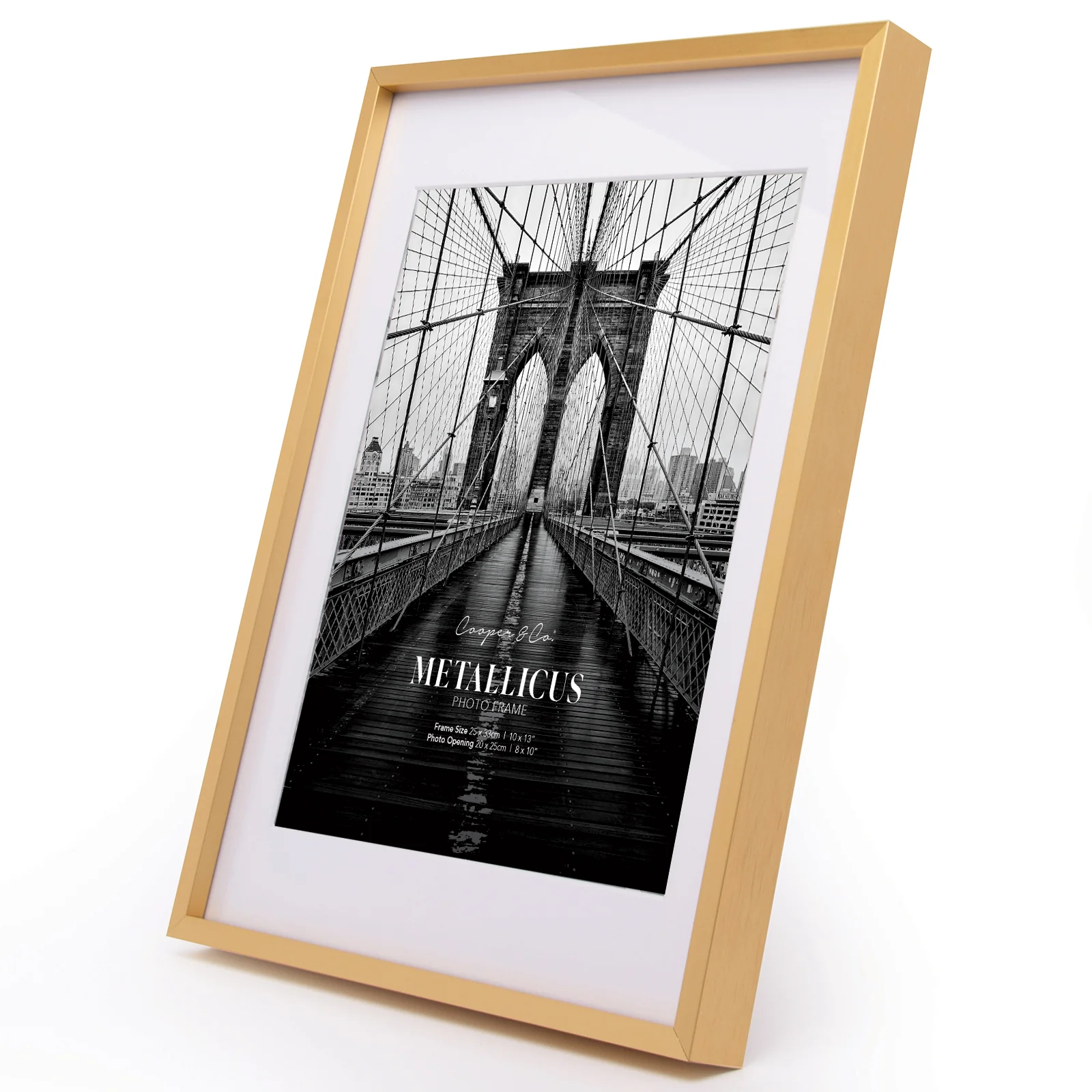 Set Of 2 25x33cm Mat to 20x25cm Premium Metal Photo Frames - Image 12