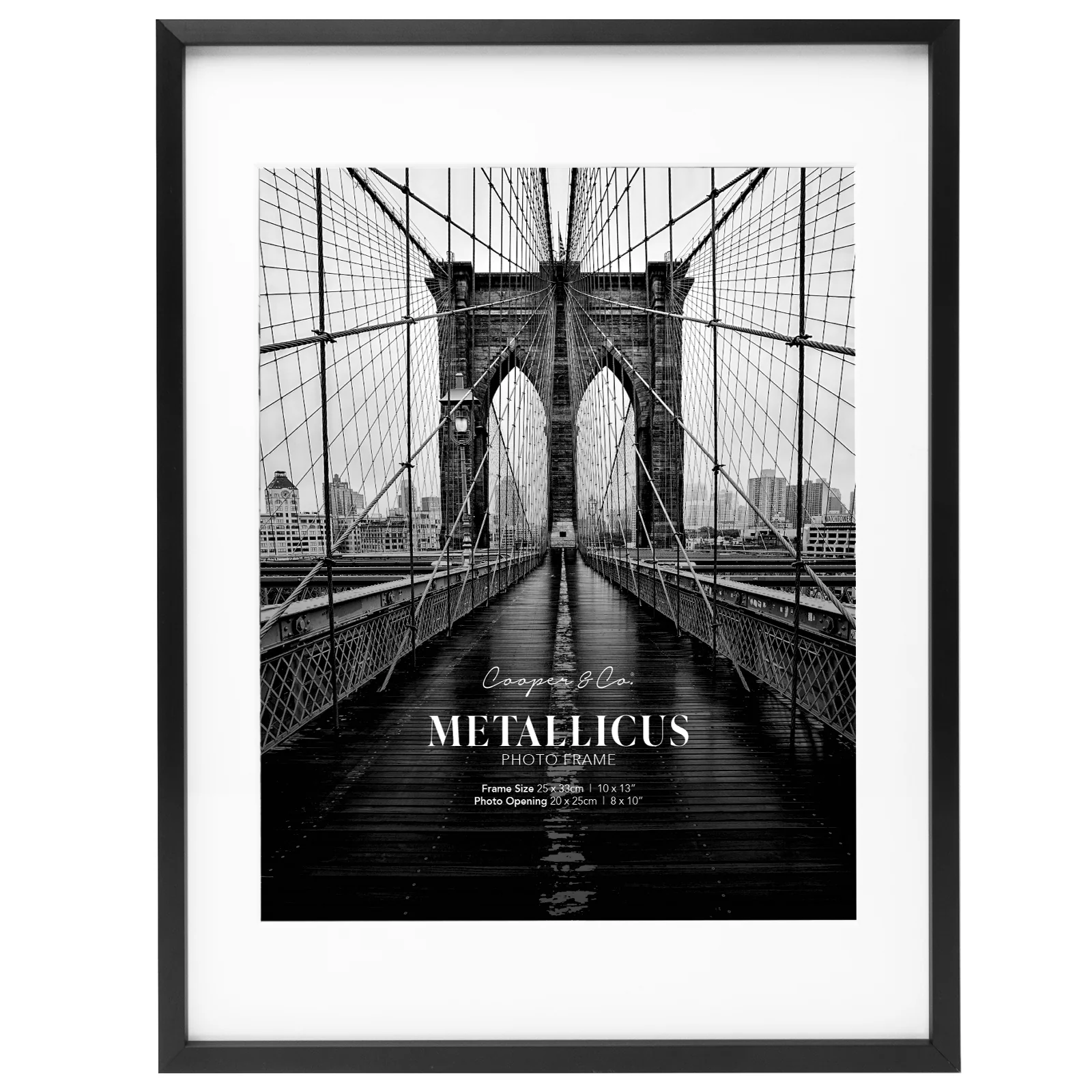 Set Of 2 25x33cm Mat to 20x25cm Premium Metal Photo Frames - Image 5