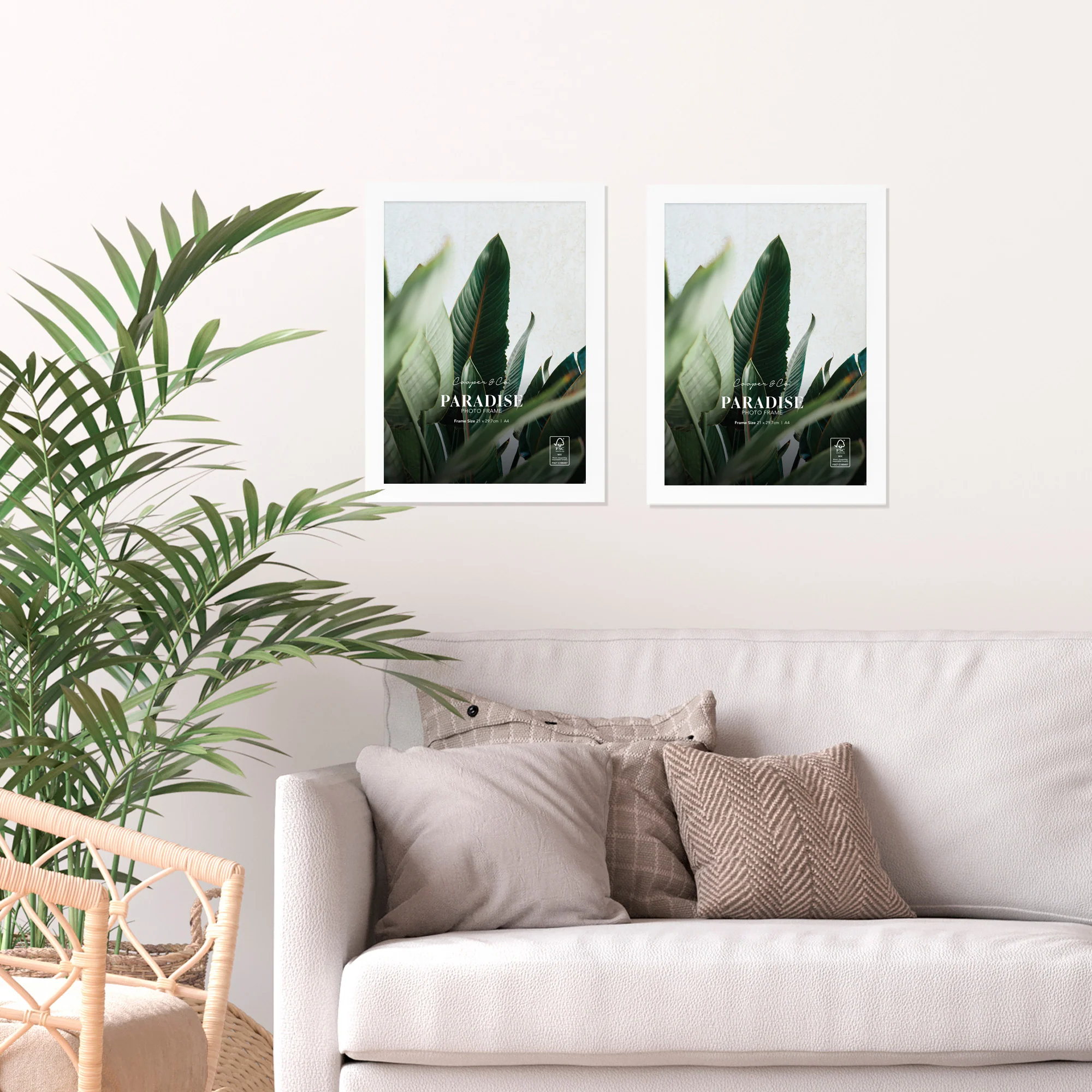 Set Of 2 A4 Premium Paradise Wooden Photo Frame - Image 16