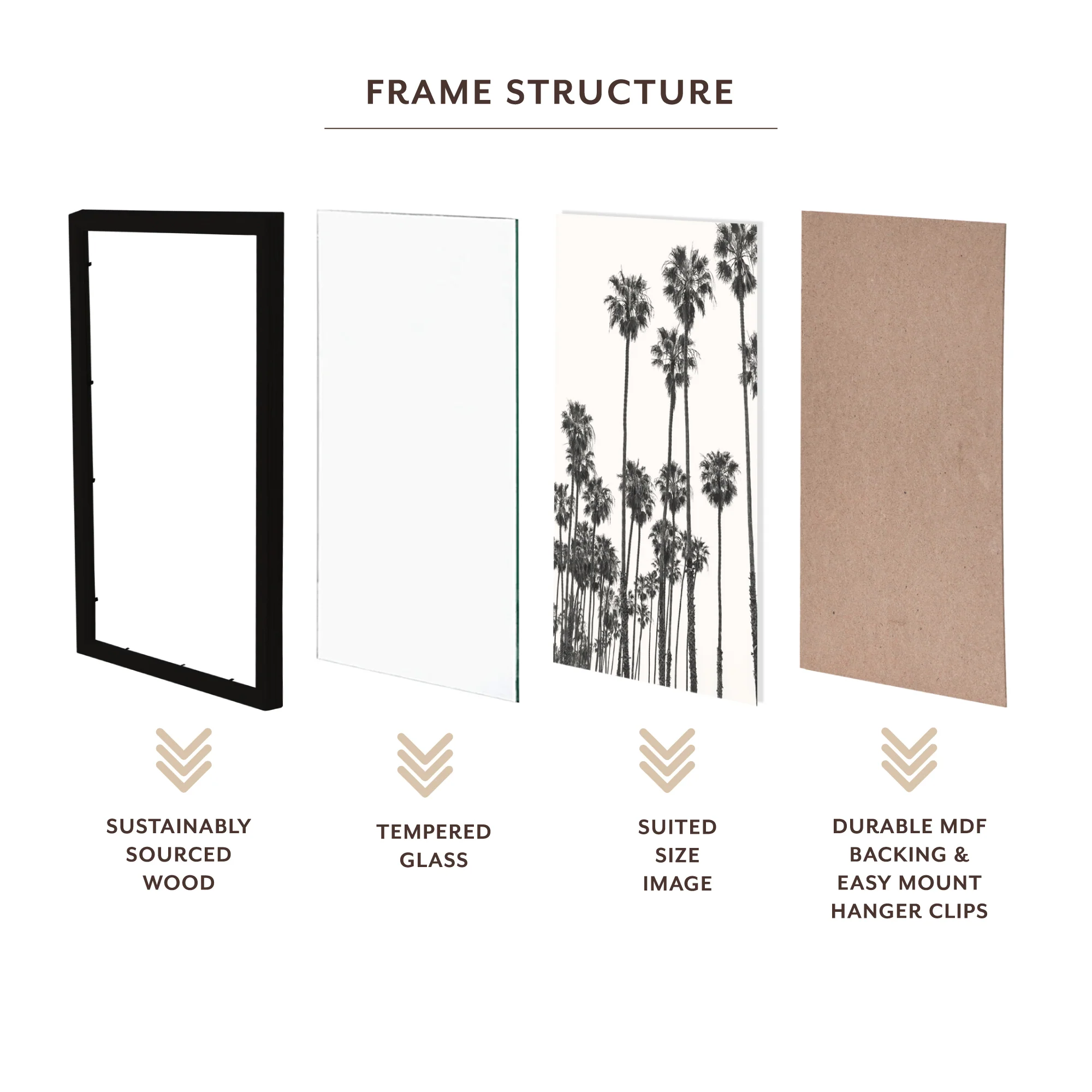 Set Of 2 A4 Premium Paradise Wooden Photo Frame - Image 4