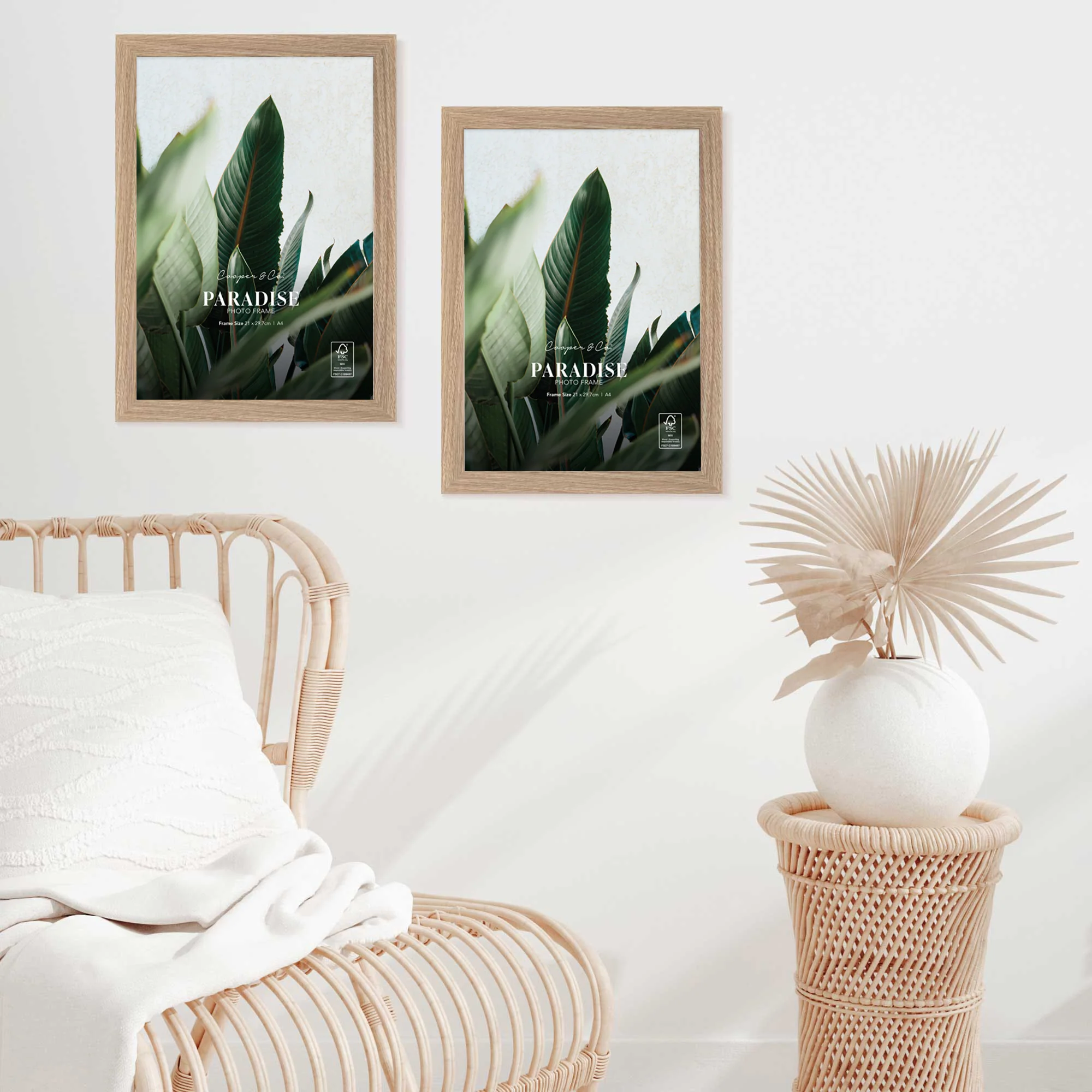 Set Of 2 A4 Premium Paradise Wooden Photo Frame - Image 9