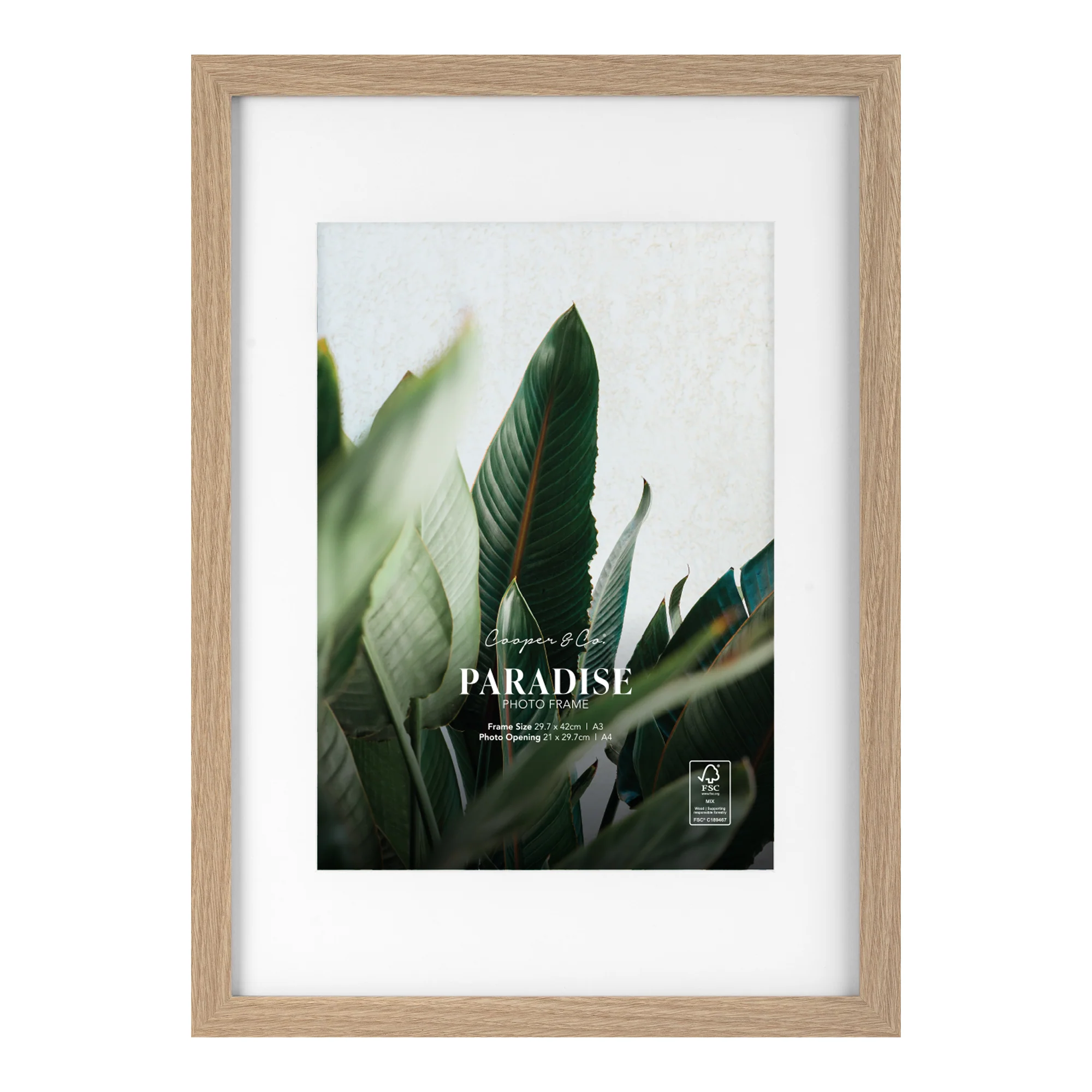 Set Of 2 A3 Mat to A4 Premium Paradise Wooden Photo Frame - Image 12
