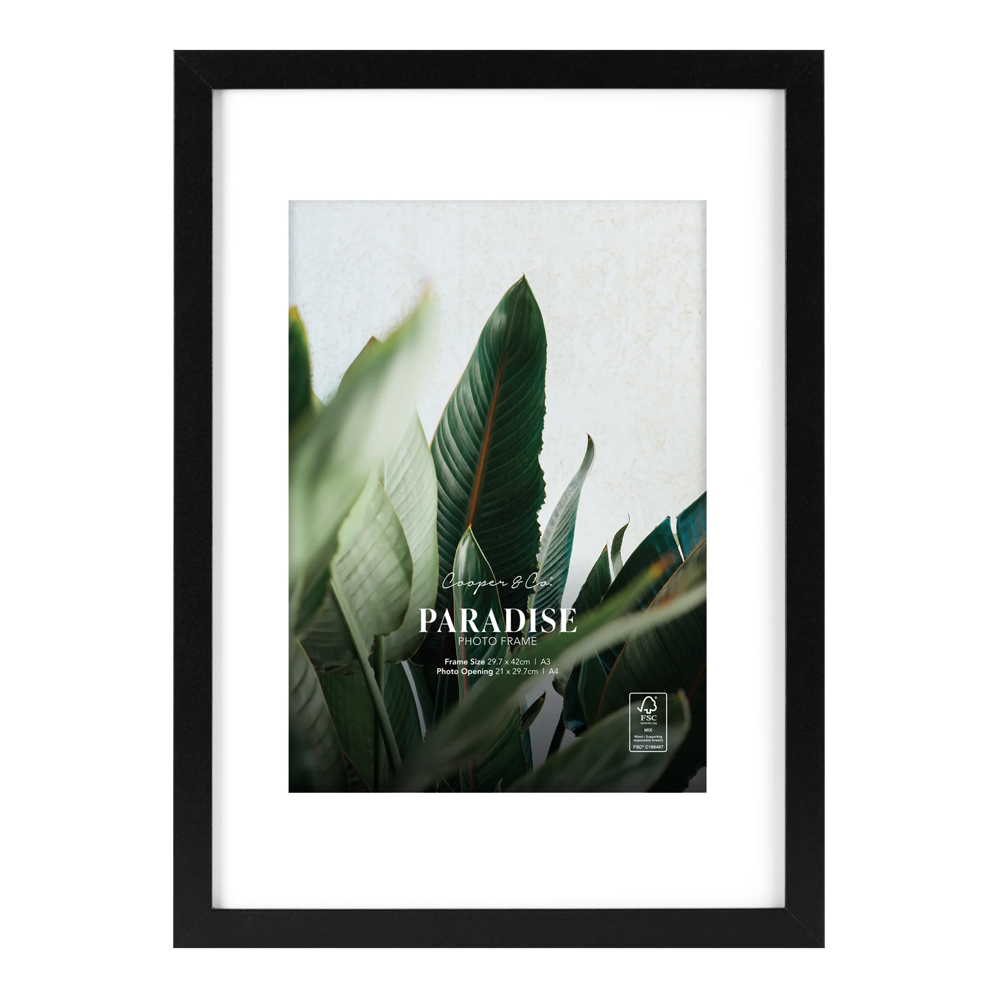 Set Of 2 A3 Mat to A4 Premium Paradise Wooden Photo Frame - Image 5