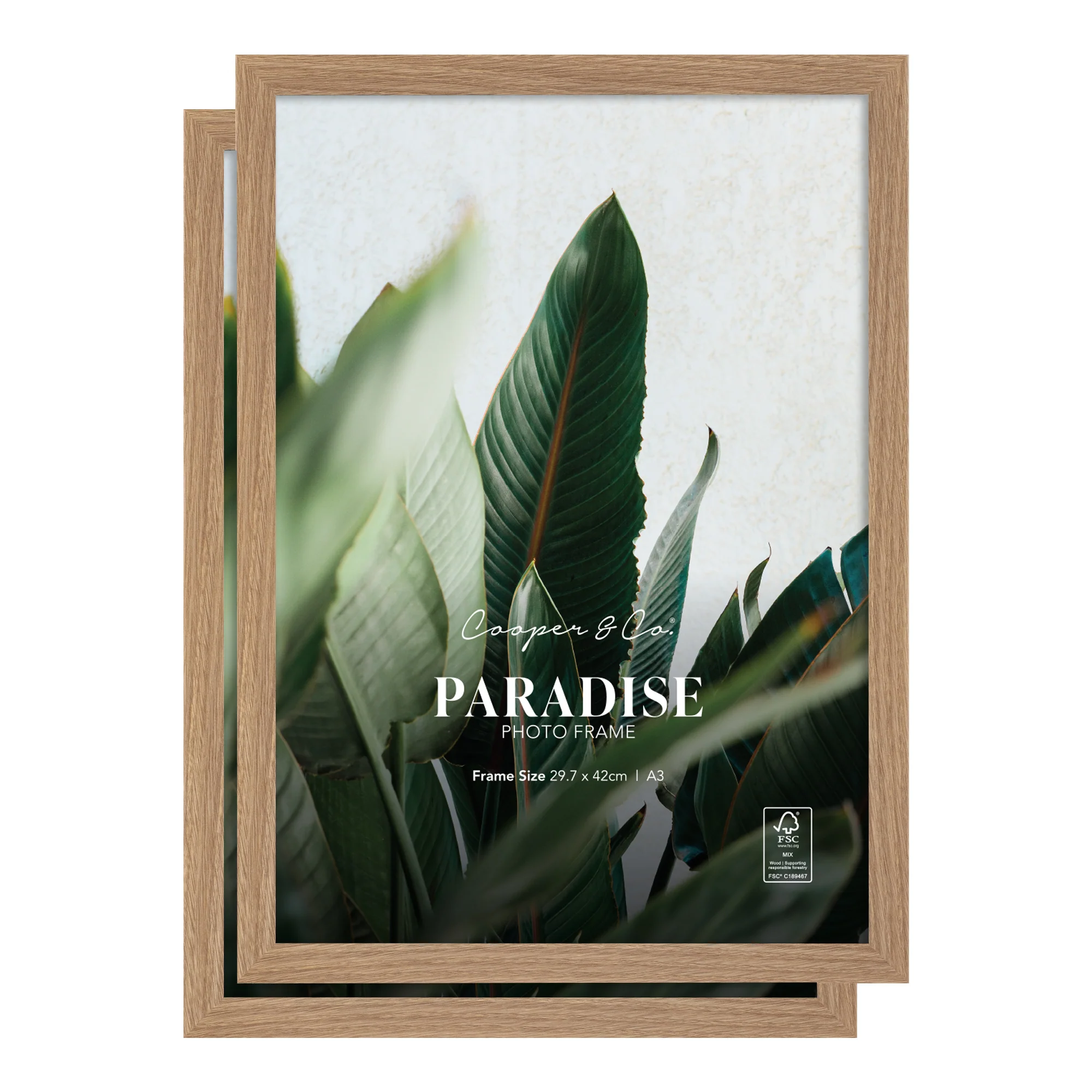 Set Of 2 A3 Premium Paradise Wooden Photo Frame - Image 8
