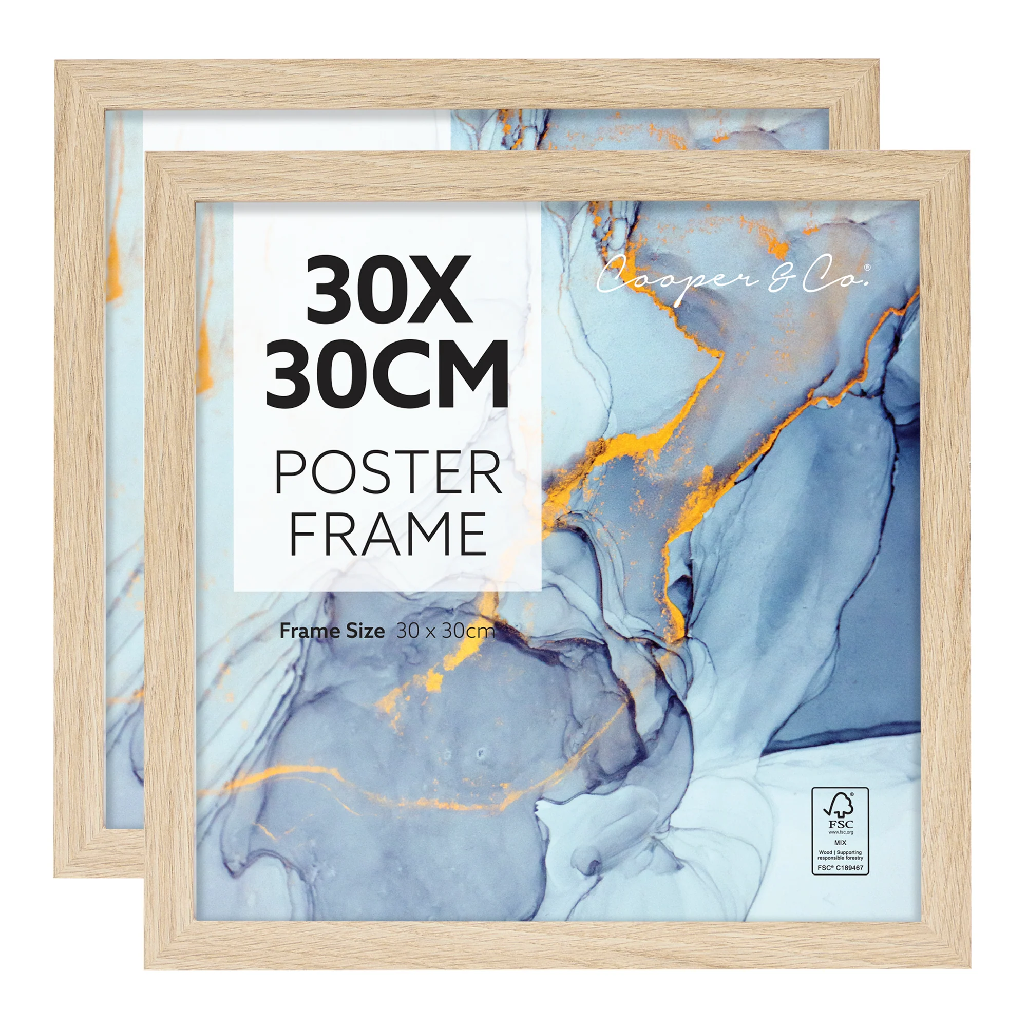 Set of 2 30x30cm Poster Photo Frames - Image 11