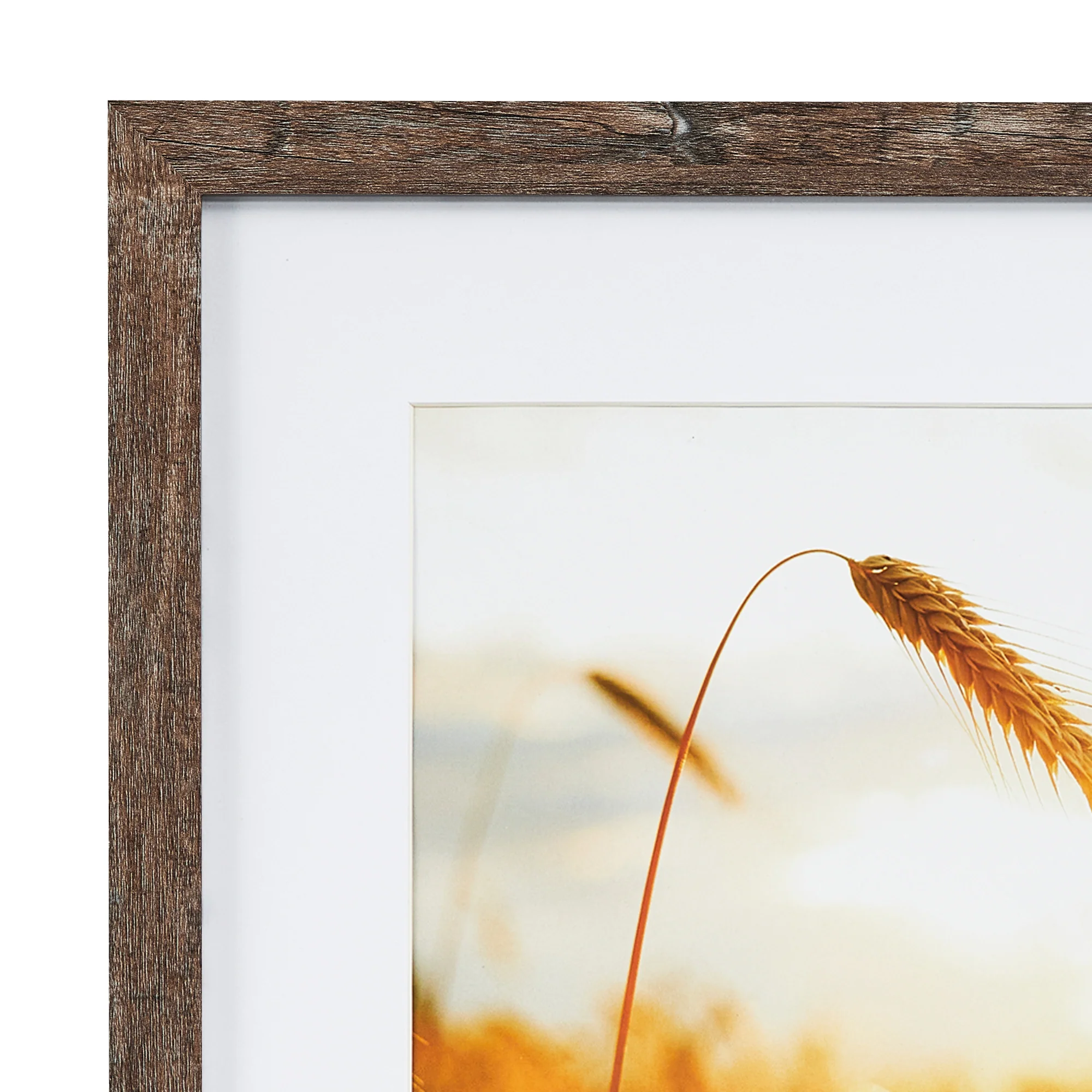 Set Of 2 40x40cm Mat to 30x30cm Premium Rustic Wooden Photo Frame - Image 7