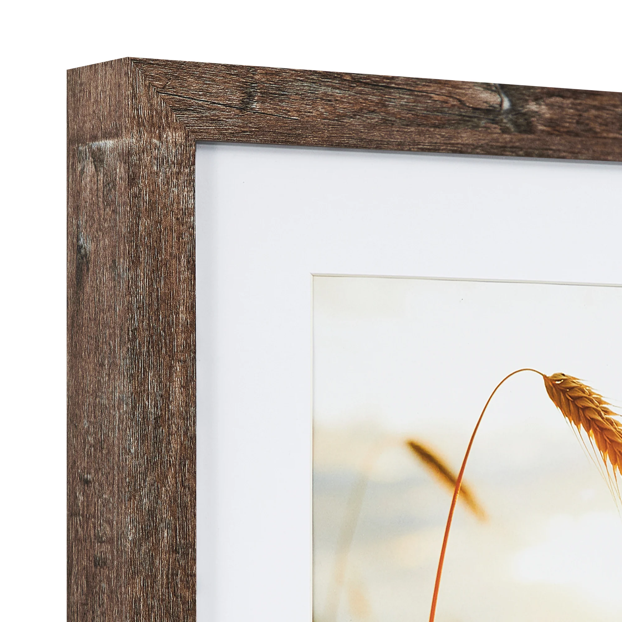 Set Of 2 40x40cm Mat to 30x30cm Premium Rustic Wooden Photo Frame - Image 8