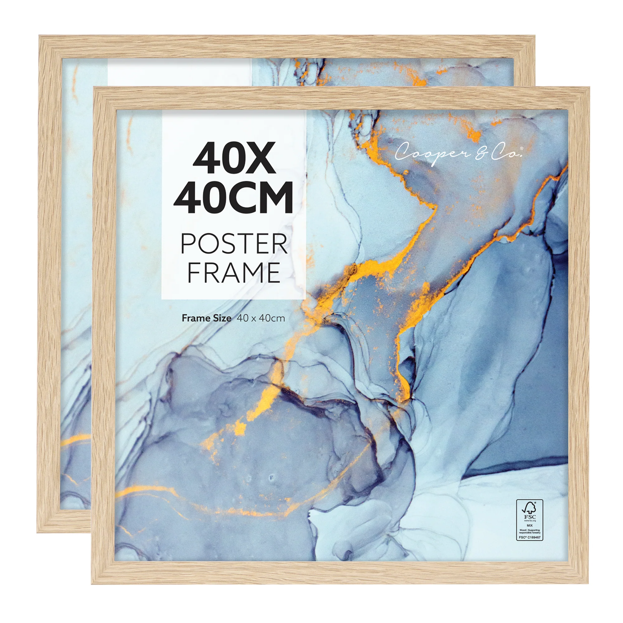 Set of 2 40x40cm Poster Photo Frames - Image 11