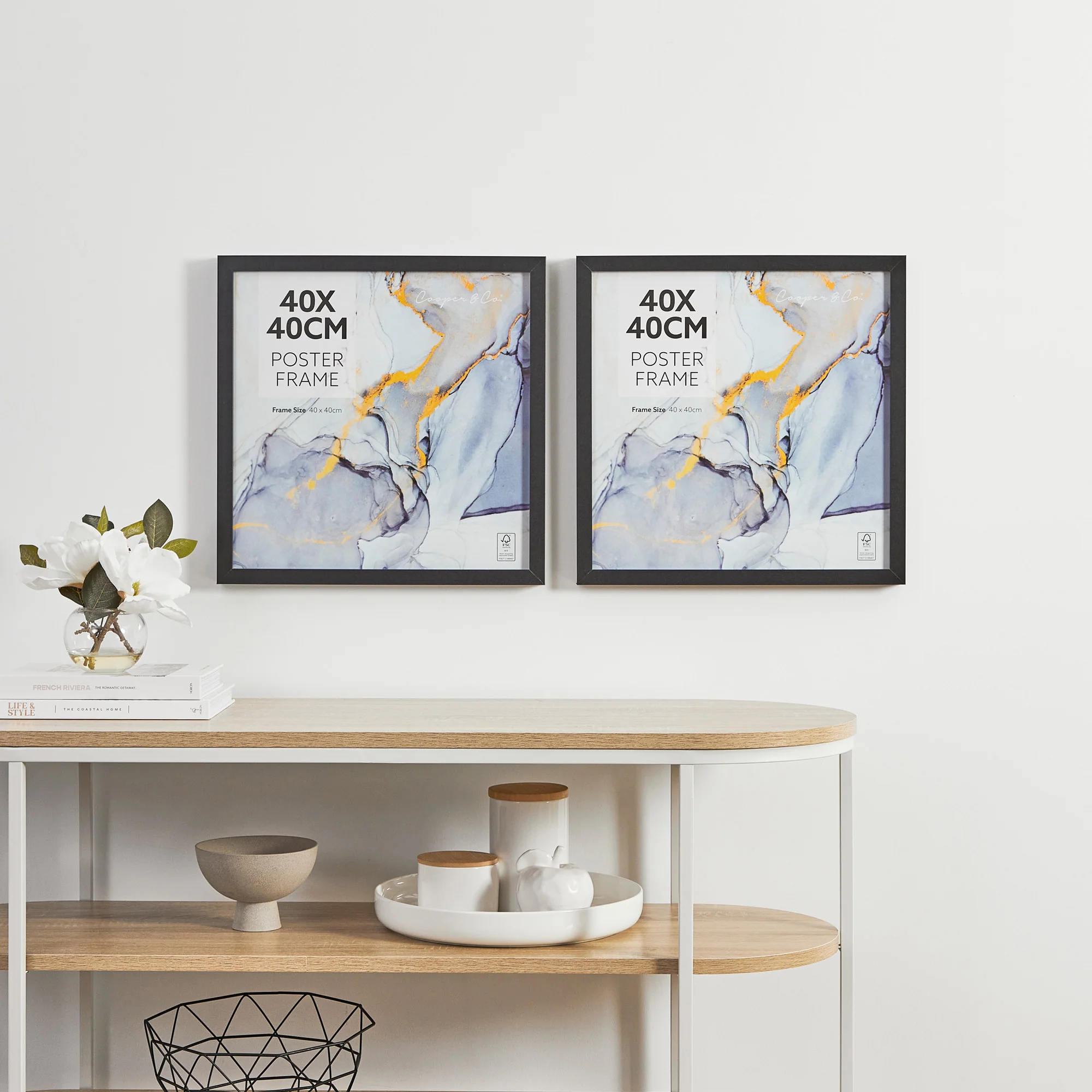 Set of 2 40x40cm Poster Photo Frames - Image 2