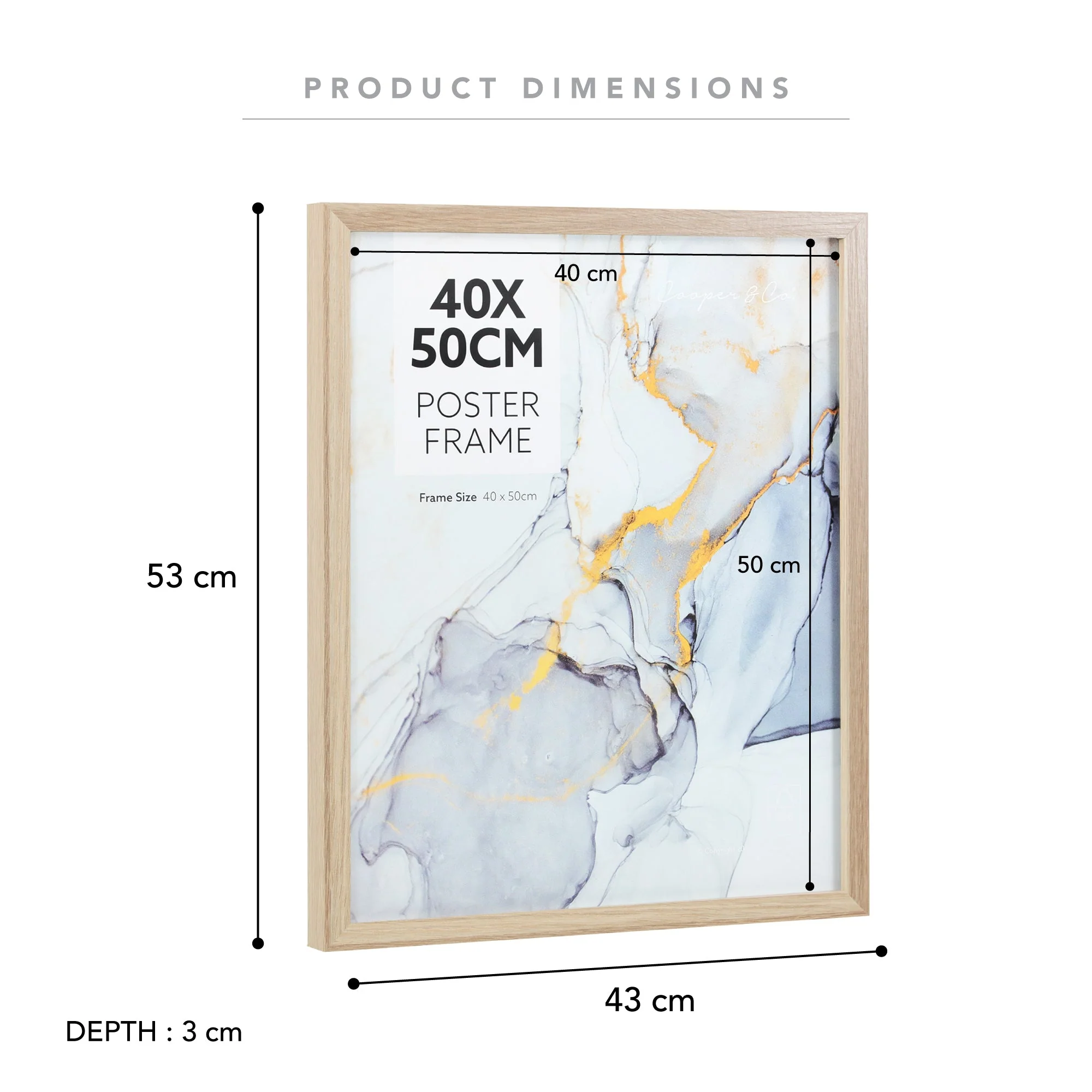 Set of 2 40x50cm Poster Photo Frames - Image 12