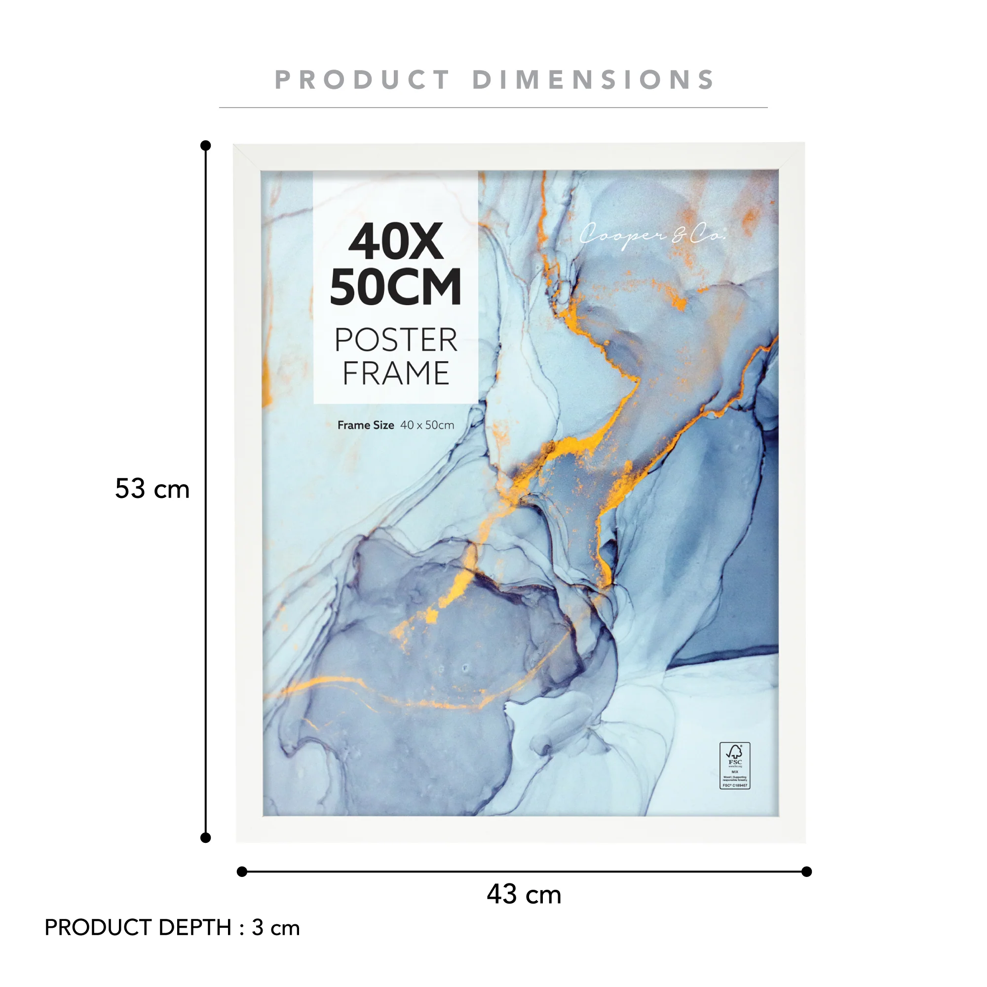 Set of 2 40x50cm Poster Photo Frames - Image 21