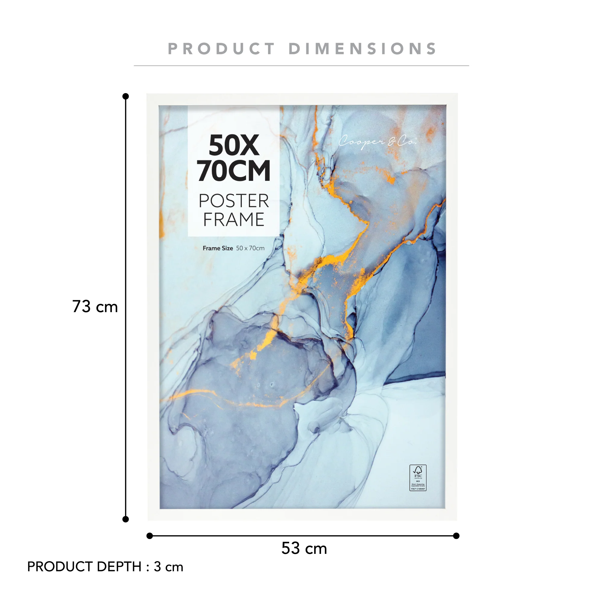 Set of 2 50x70cm Poster Photo Frames - Image 21