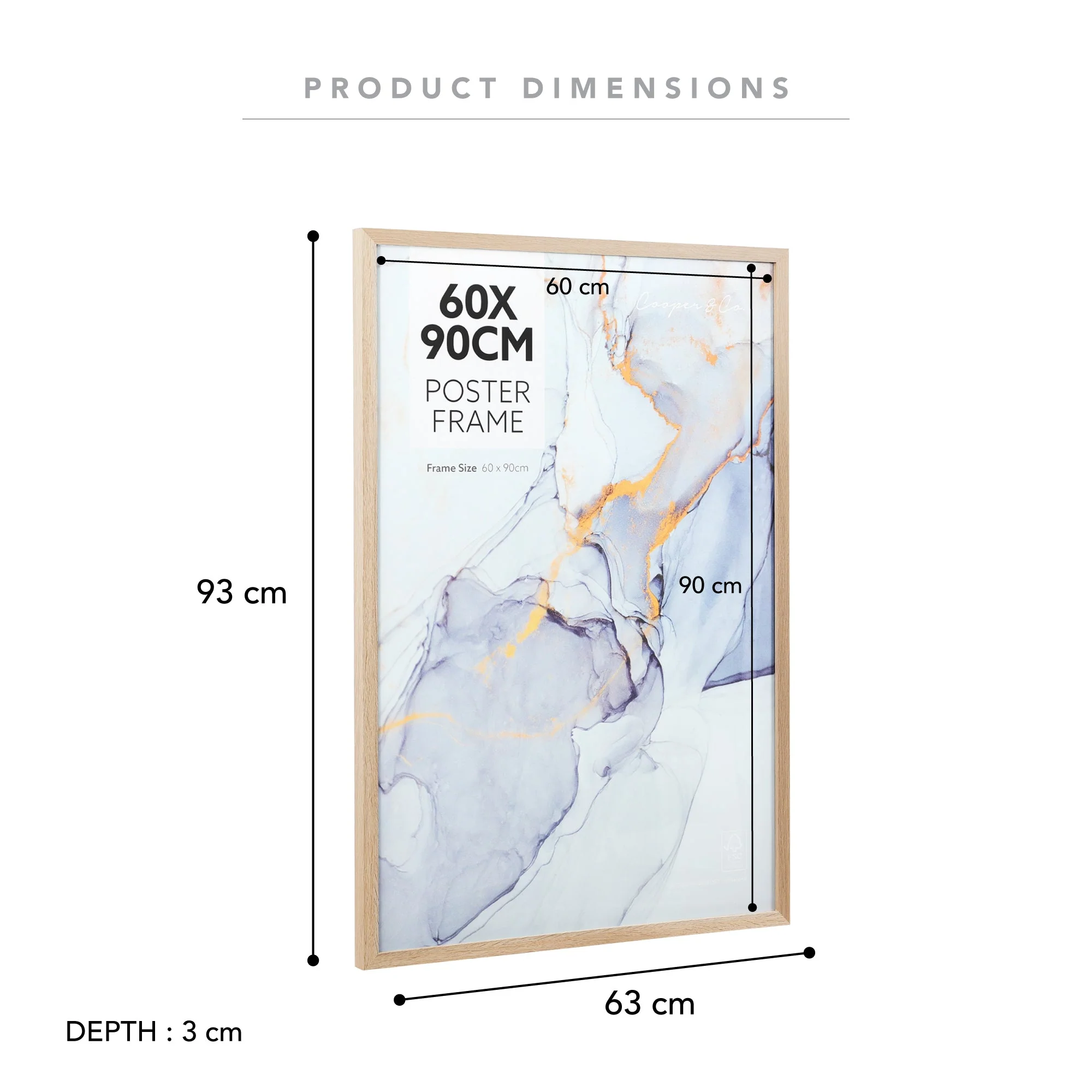 Set of 2 60x90cm Poster Photo Frames - Image 12