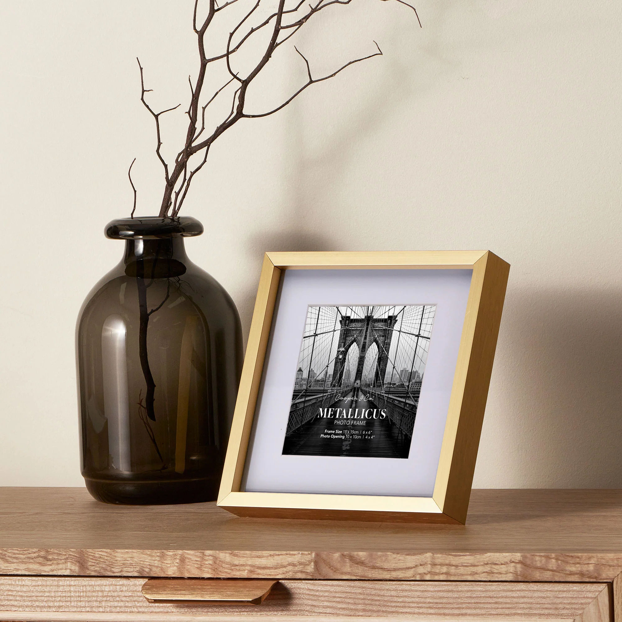 Set Of 2 15x15cm Mat to 10x10cm Premium Metal Photo Frames - Image 11