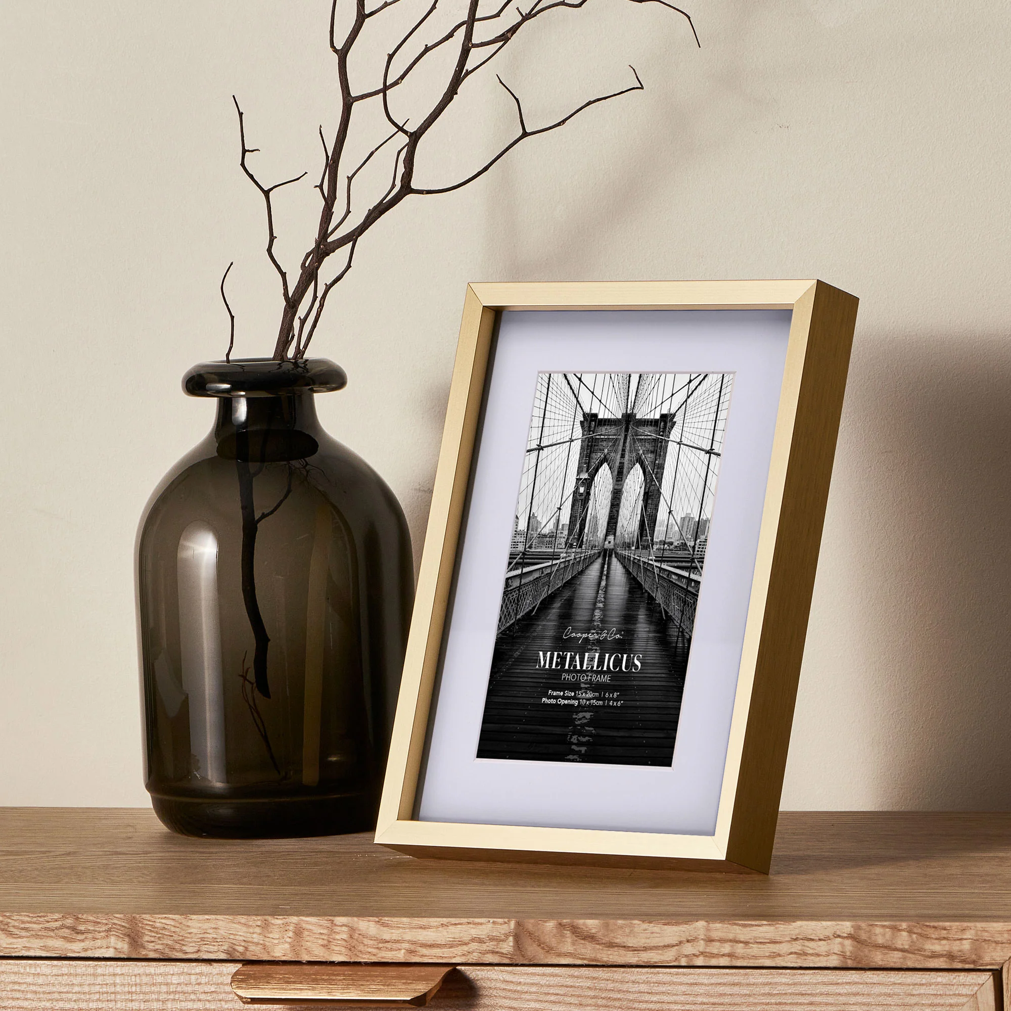Set Of 2 15x20cm Mat to 10x15cm Premium Metal Photo Frames - Image 10