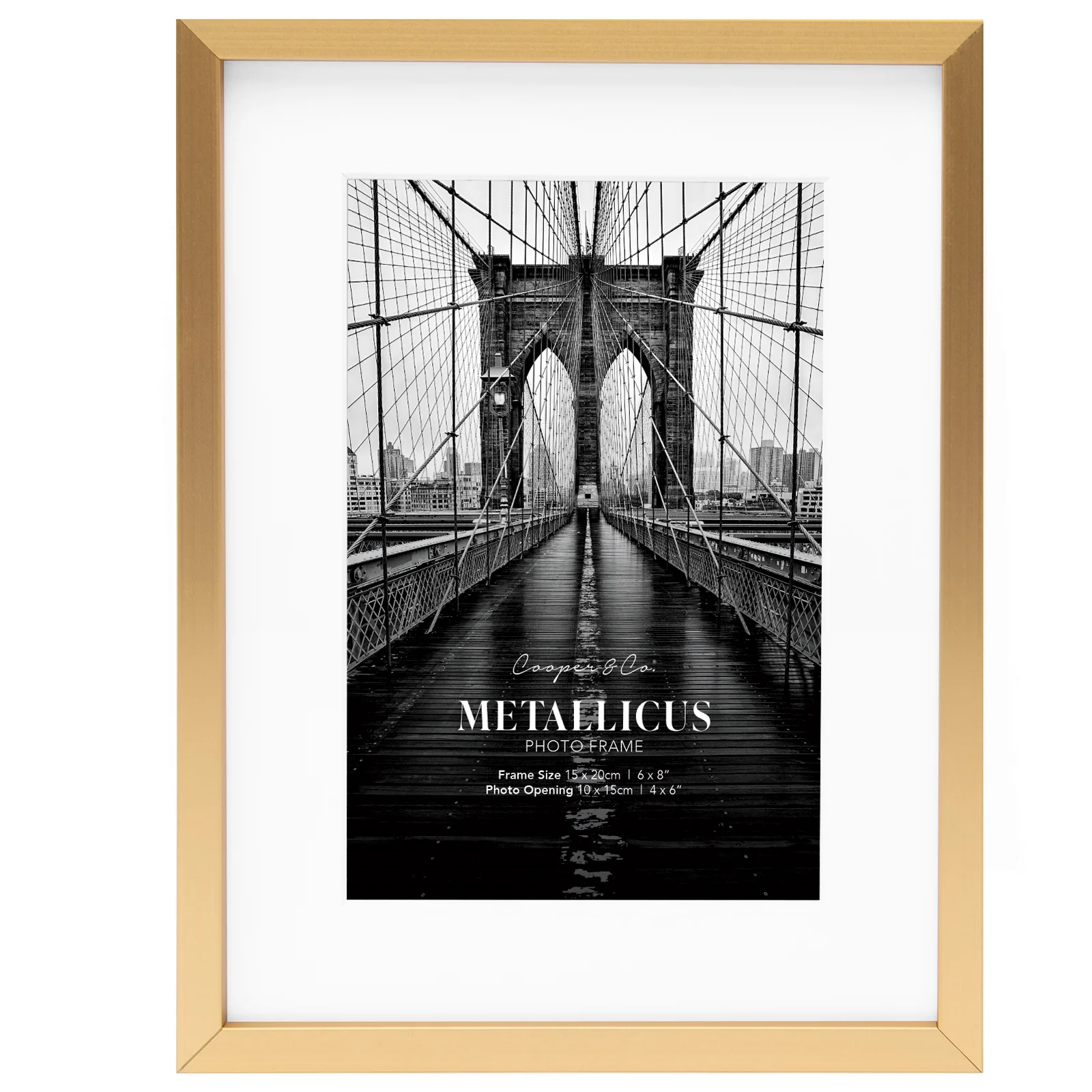 Set Of 2 15x20cm Mat to 10x15cm Premium Metal Photo Frames - Image 12
