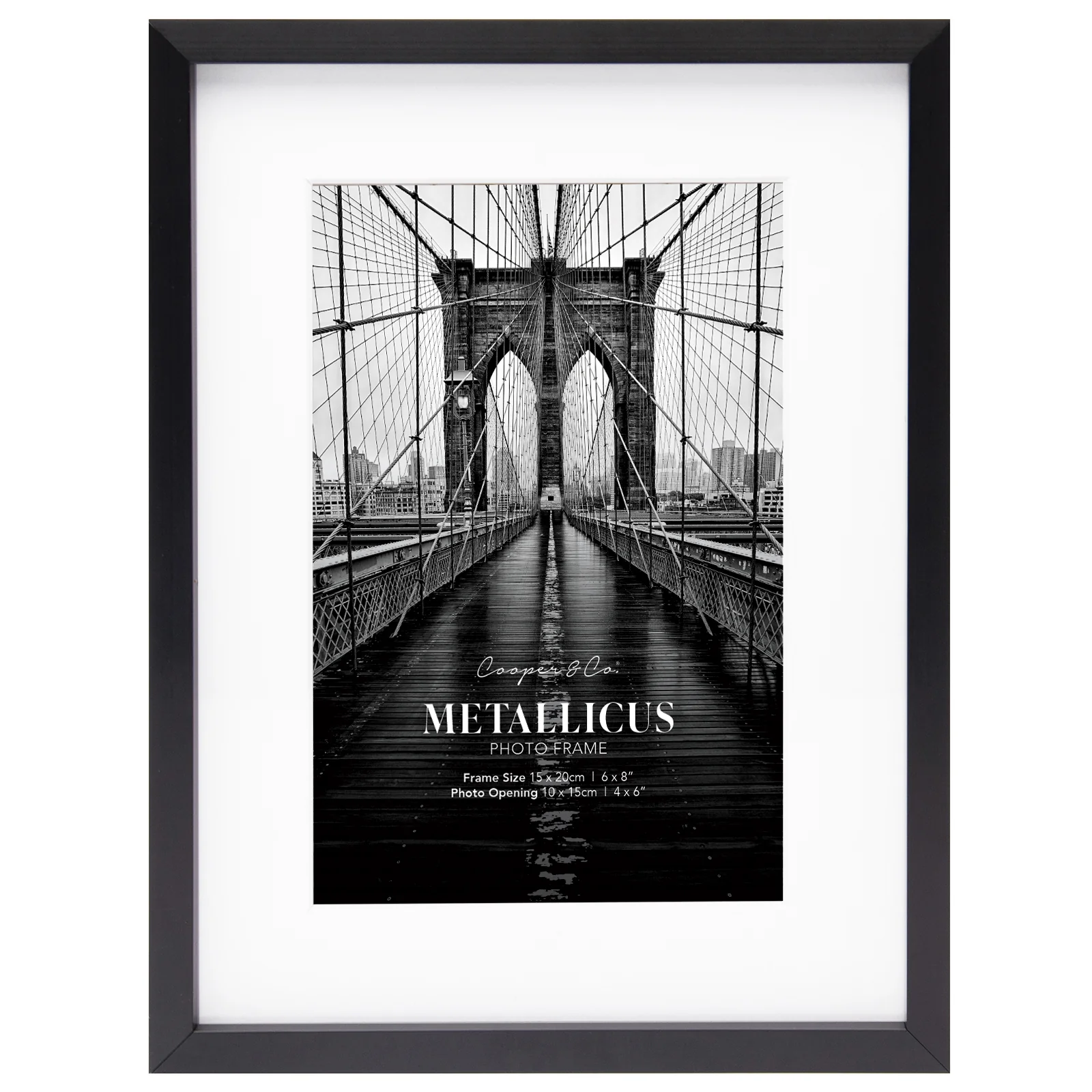 Set Of 2 15x20cm Mat to 10x15cm Premium Metal Photo Frames - Image 4