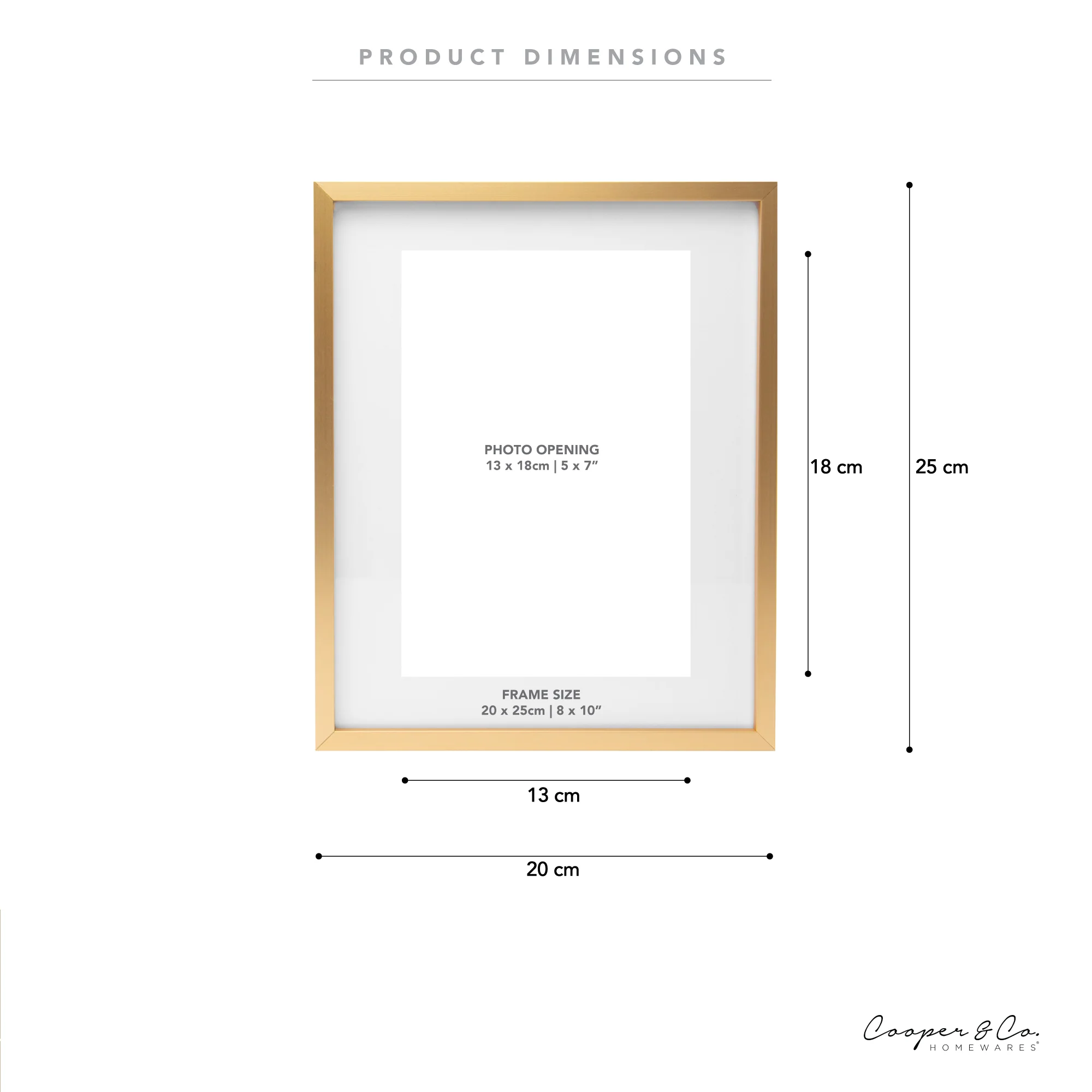 Set Of 2 20x25cm Mat to 13x18cm Premium Metal Photo Frames - Image 11