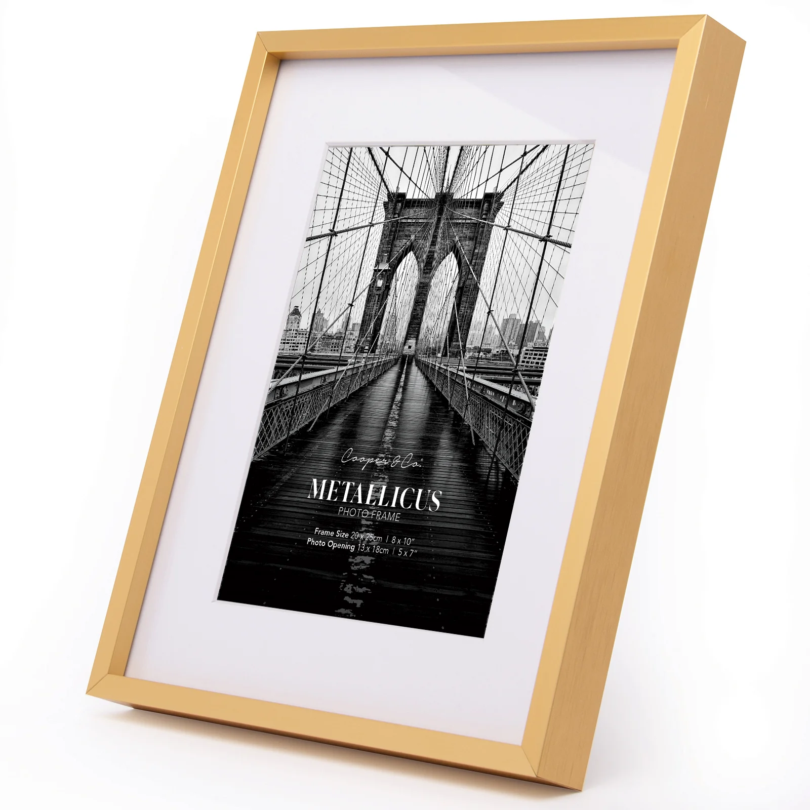 Set Of 2 20x25cm Mat to 13x18cm Premium Metal Photo Frames - Image 12