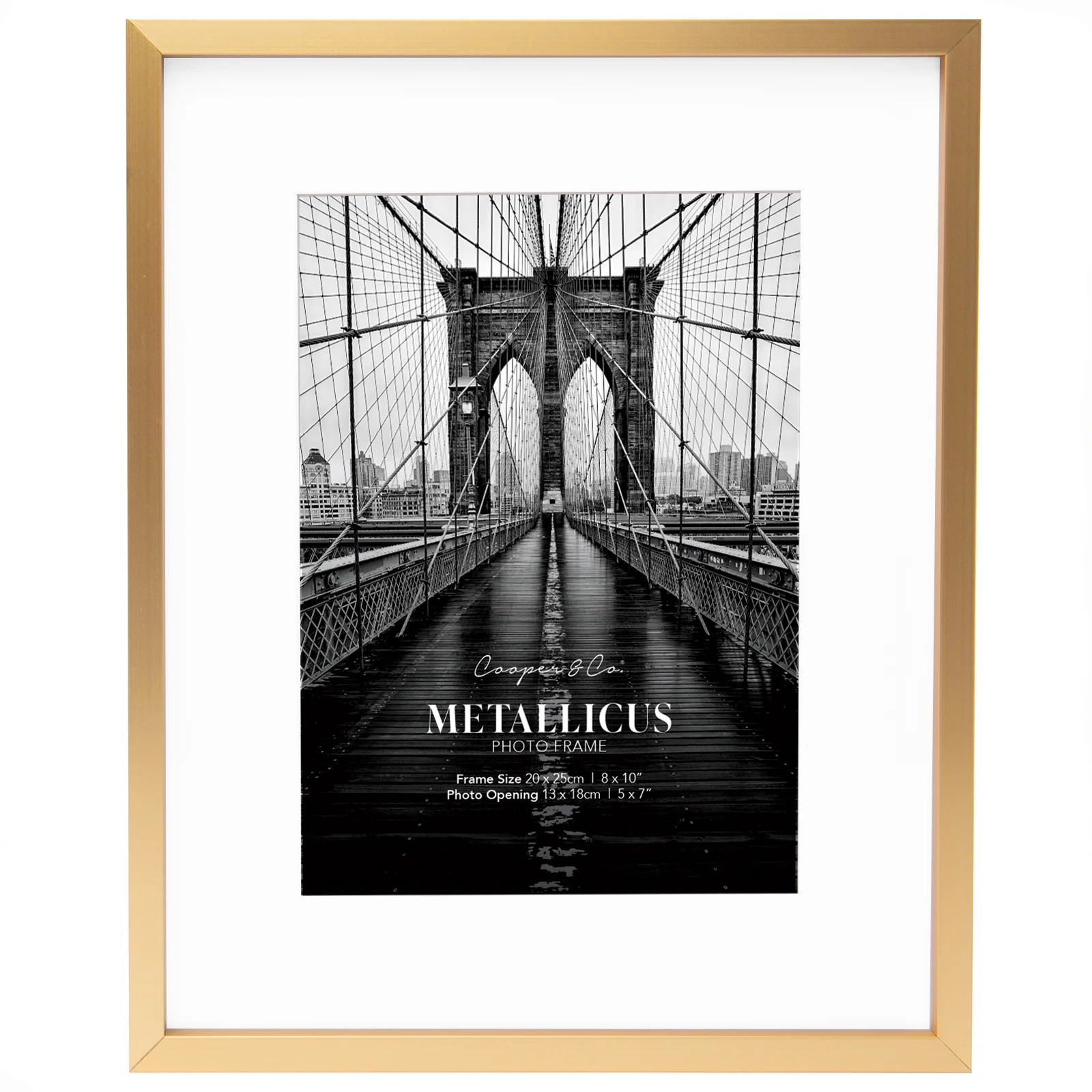 Set Of 2 20x25cm Mat to 13x18cm Premium Metal Photo Frames - Image 13