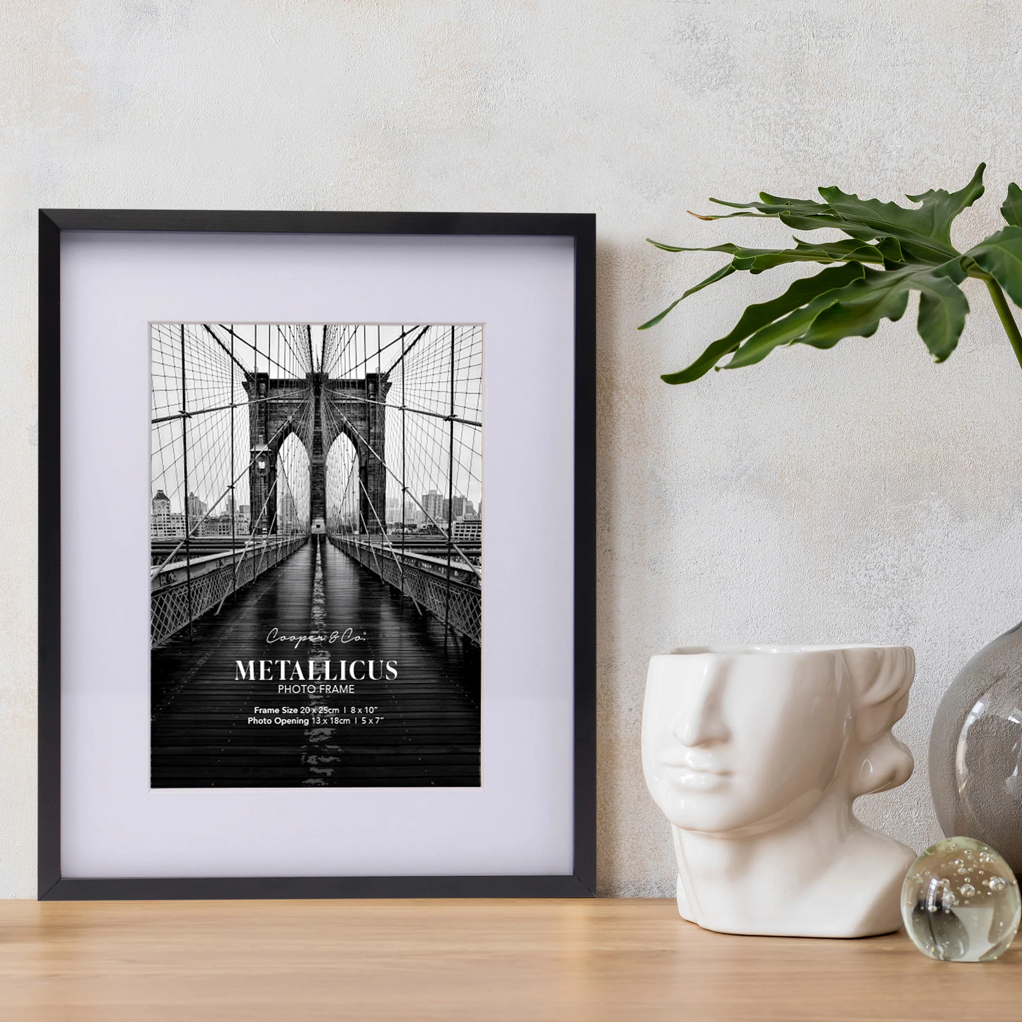 Set Of 2 20x25cm Mat to 13x18cm Premium Metal Photo Frames - Image 2