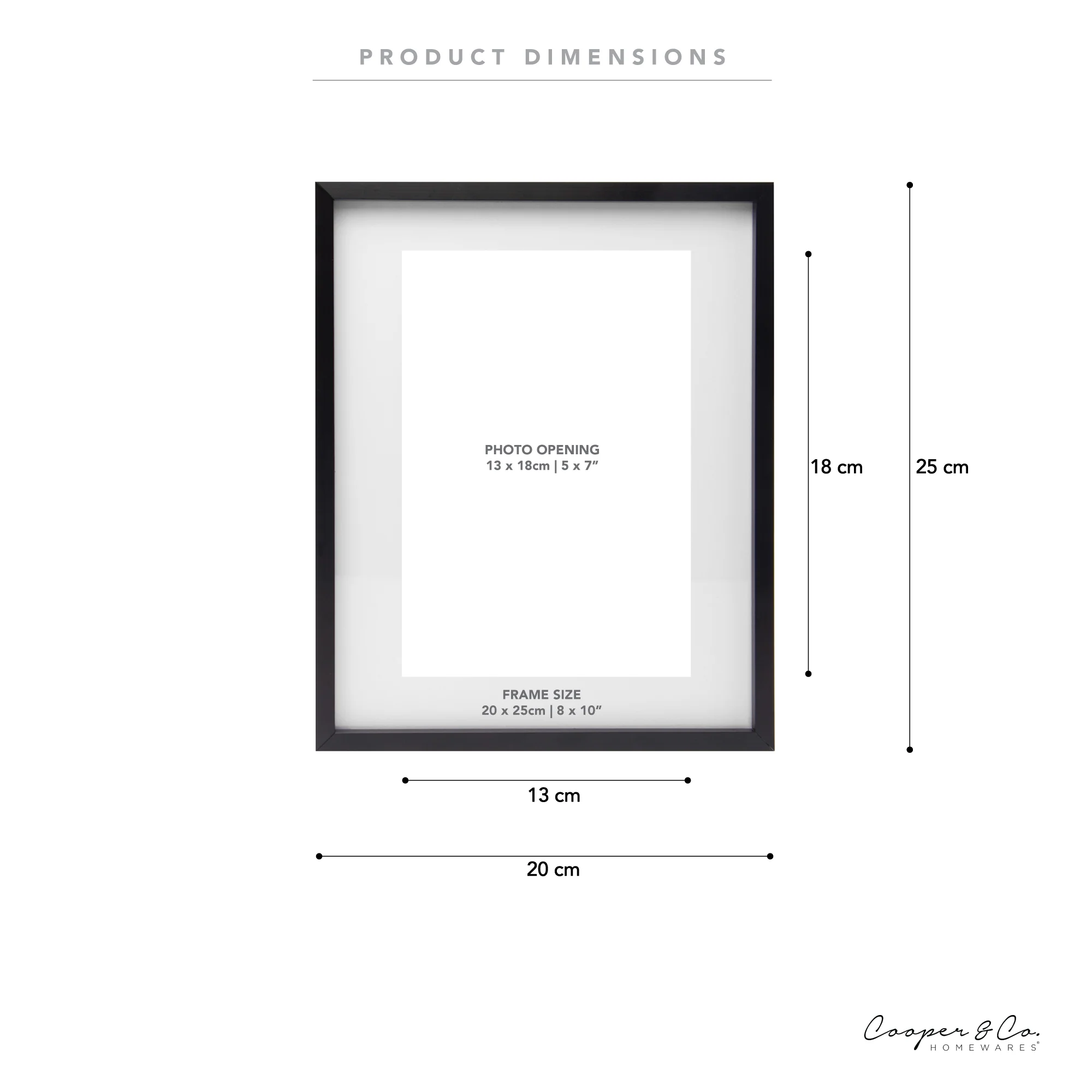 Set Of 2 20x25cm Mat to 13x18cm Premium Metal Photo Frames - Image 3