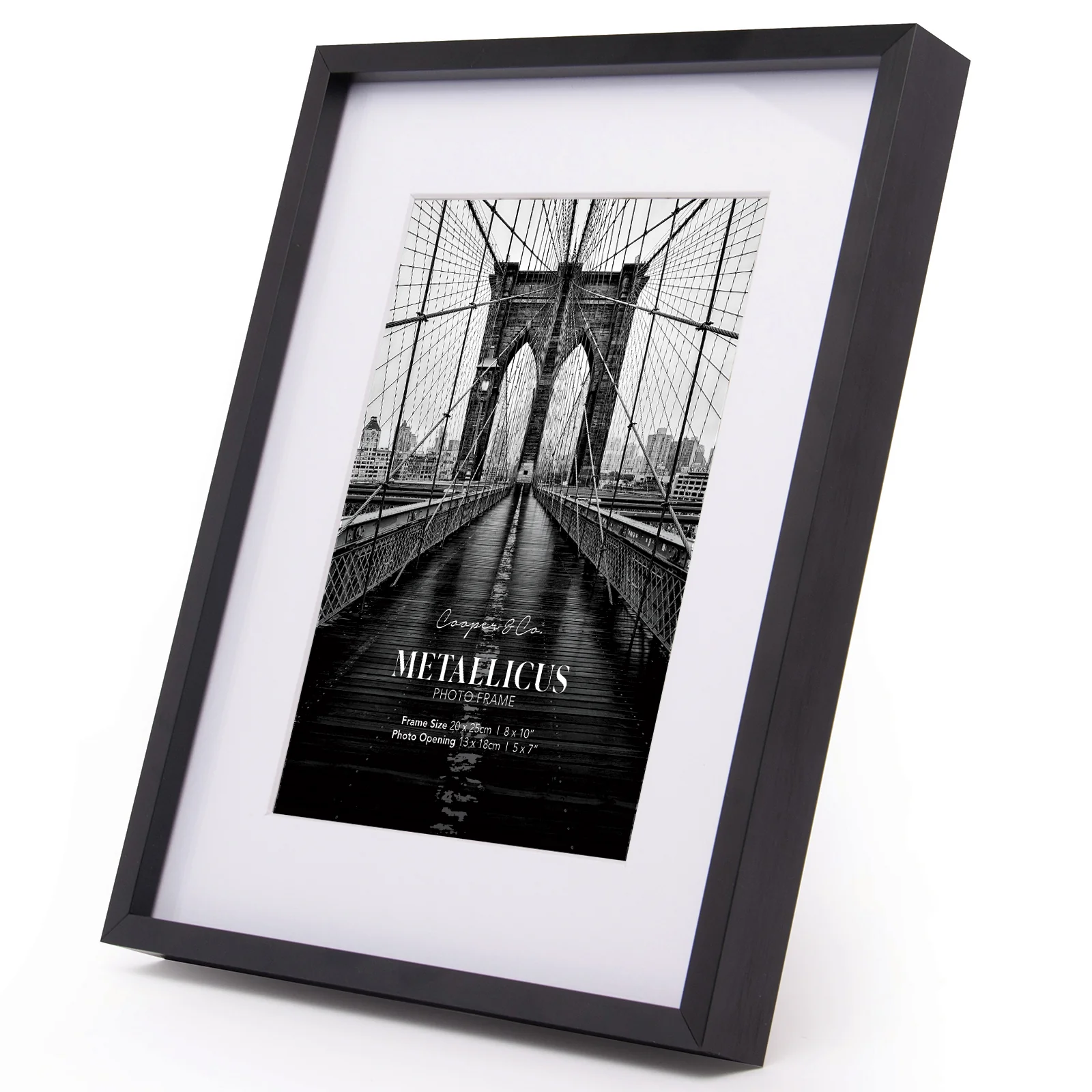 Set Of 2 20x25cm Mat to 13x18cm Premium Metal Photo Frames - Image 4