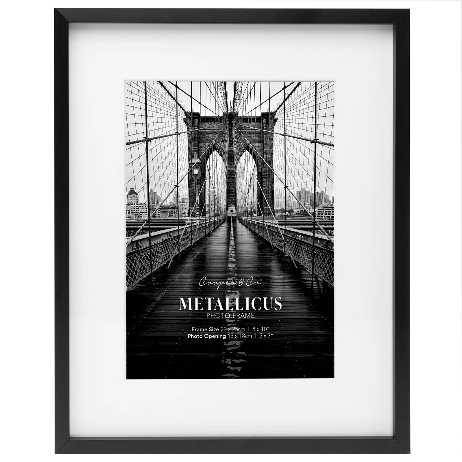 Set Of 2 20x25cm Mat to 13x18cm Premium Metal Photo Frames - Image 5