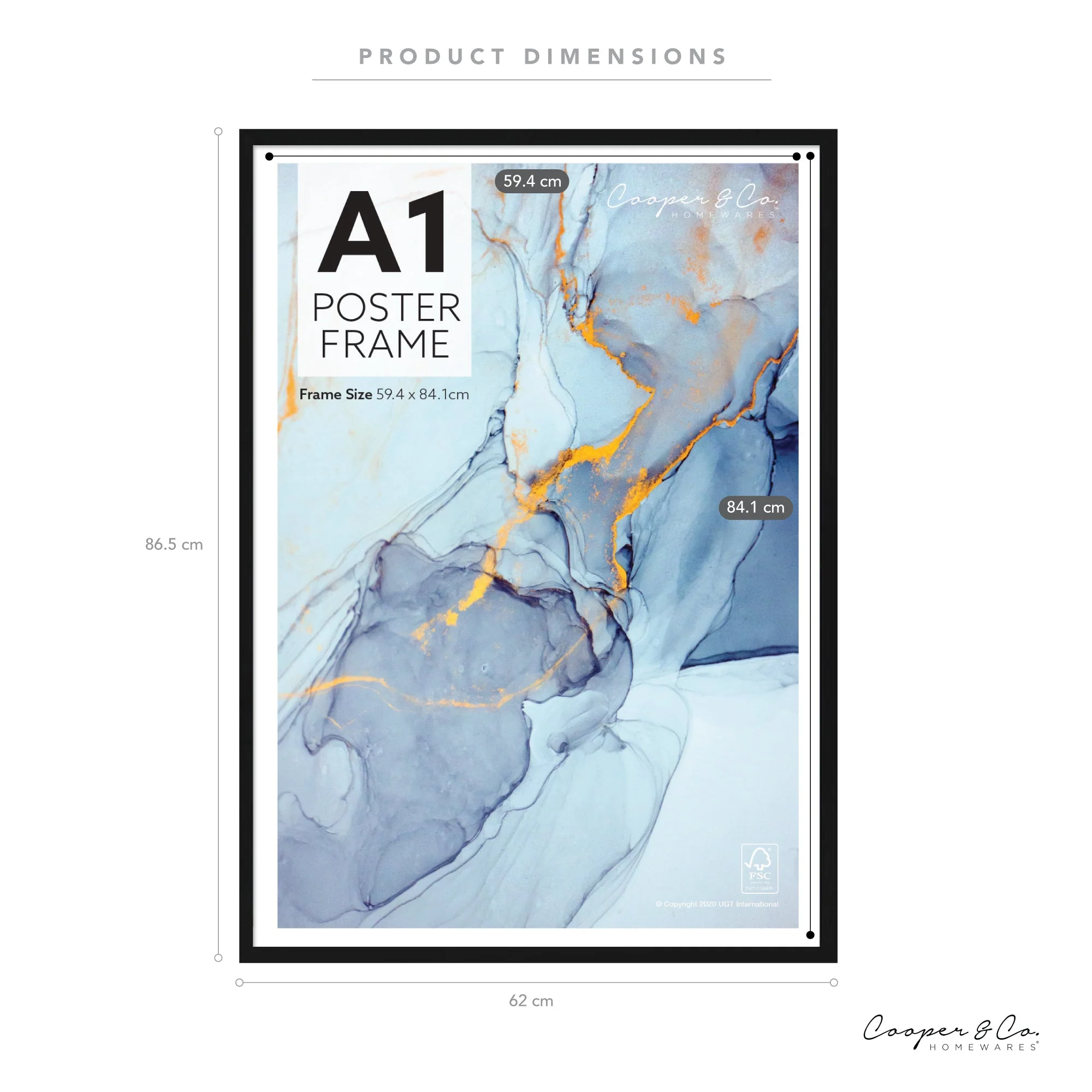 Set of 2 A1 Poster Photo Frames - Image 3