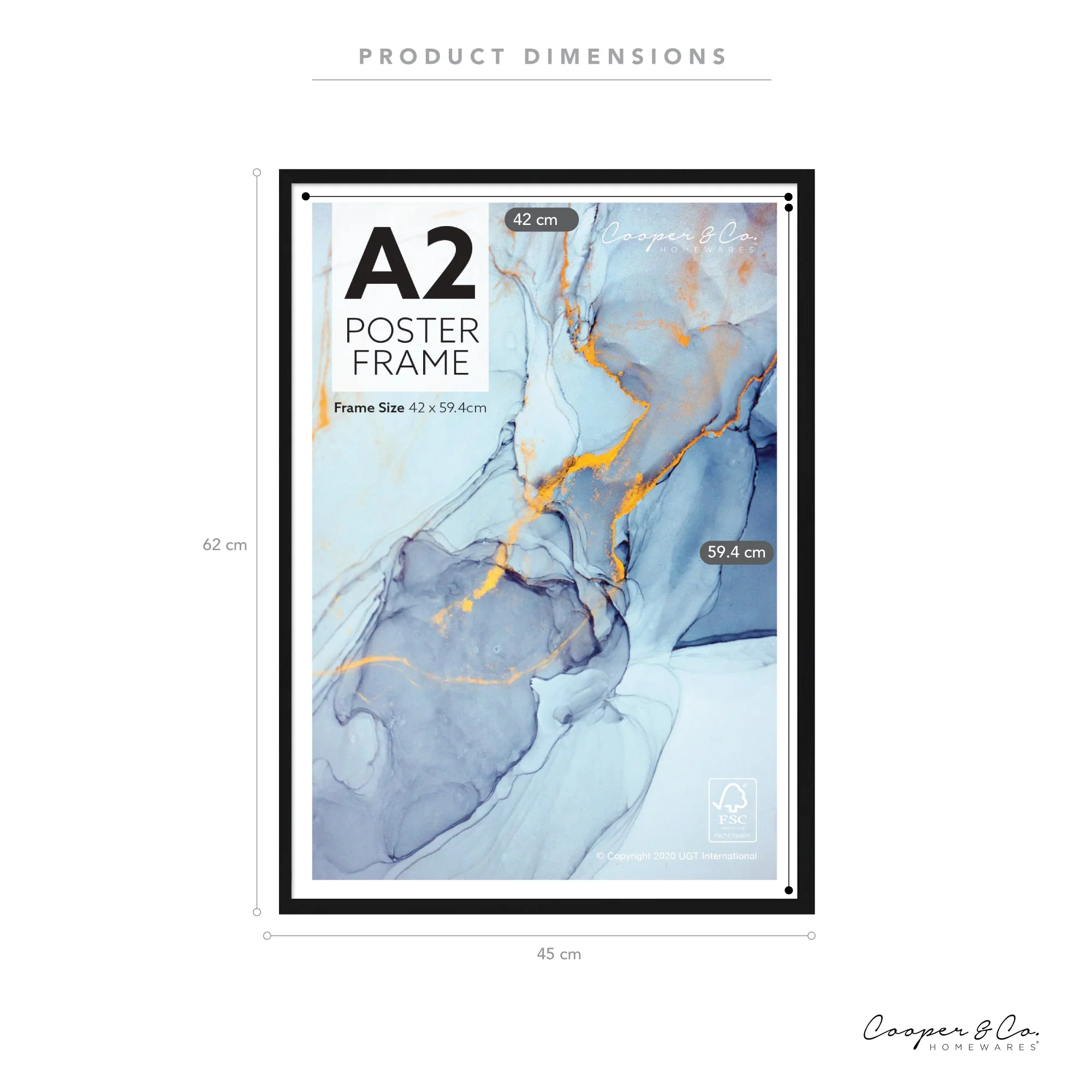 Set of 2 A2 Poster Photo Frames - Image 3